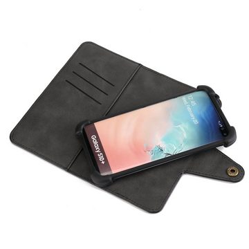 K-S-Trade Handyhülle für OnePlus 8, Handyhülle Schutzhülle Bookstyle Wallet-Case + earphones Bumper