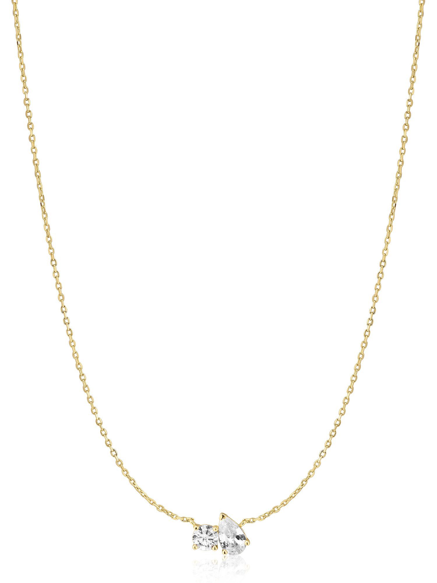 Ania Haie Collier Ania Haie Damen-Kette 925er Silber 2 Zirkonia