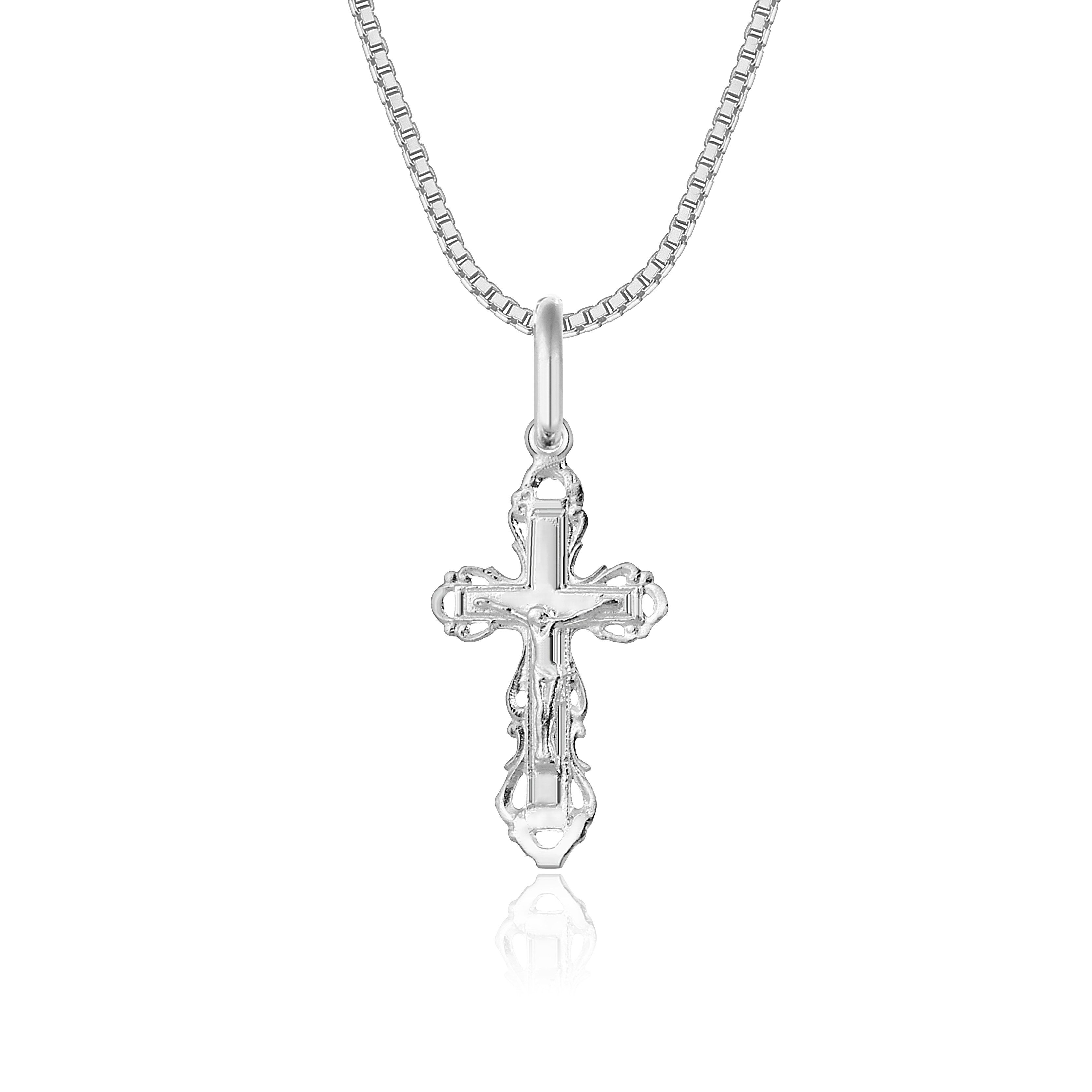 NAHLE Kette mit Anhänger Kreuz Silberkette Kreuz Kette (2-tlg., inkl. Schmu günstig online kaufen