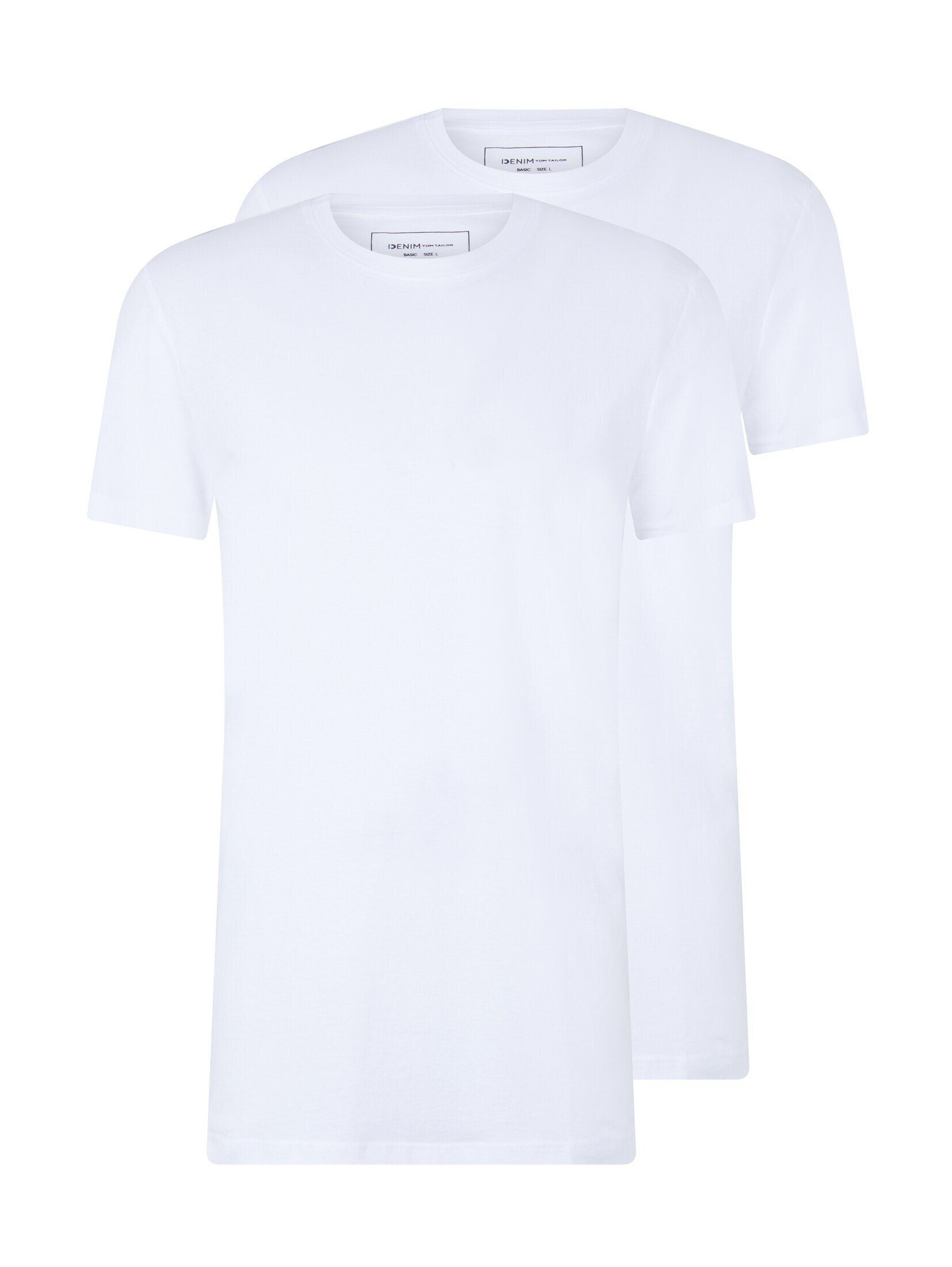 im Doppelpack TAILOR (im T-Shirt TOM T-Shirts White Doppelpack) Denim