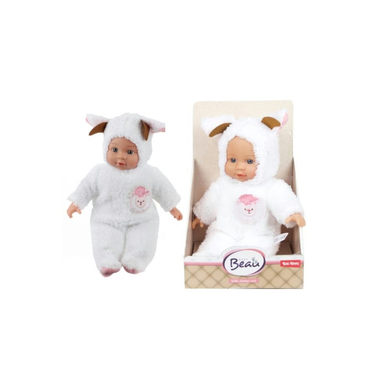 Toi-Toys Actionfigur Toi-Toys BEAU Babypuppe 30 cm im Schaf-Anzug