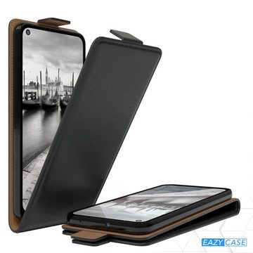 EAZY CASE Handyhülle Flipcase für Xiaomi Redmi Note 9 / Redmi 10X 4G 6,53 Zoll, Tasche Klapphülle Handytasche zum Aufklappen Etui Kunstleder Schwarz
