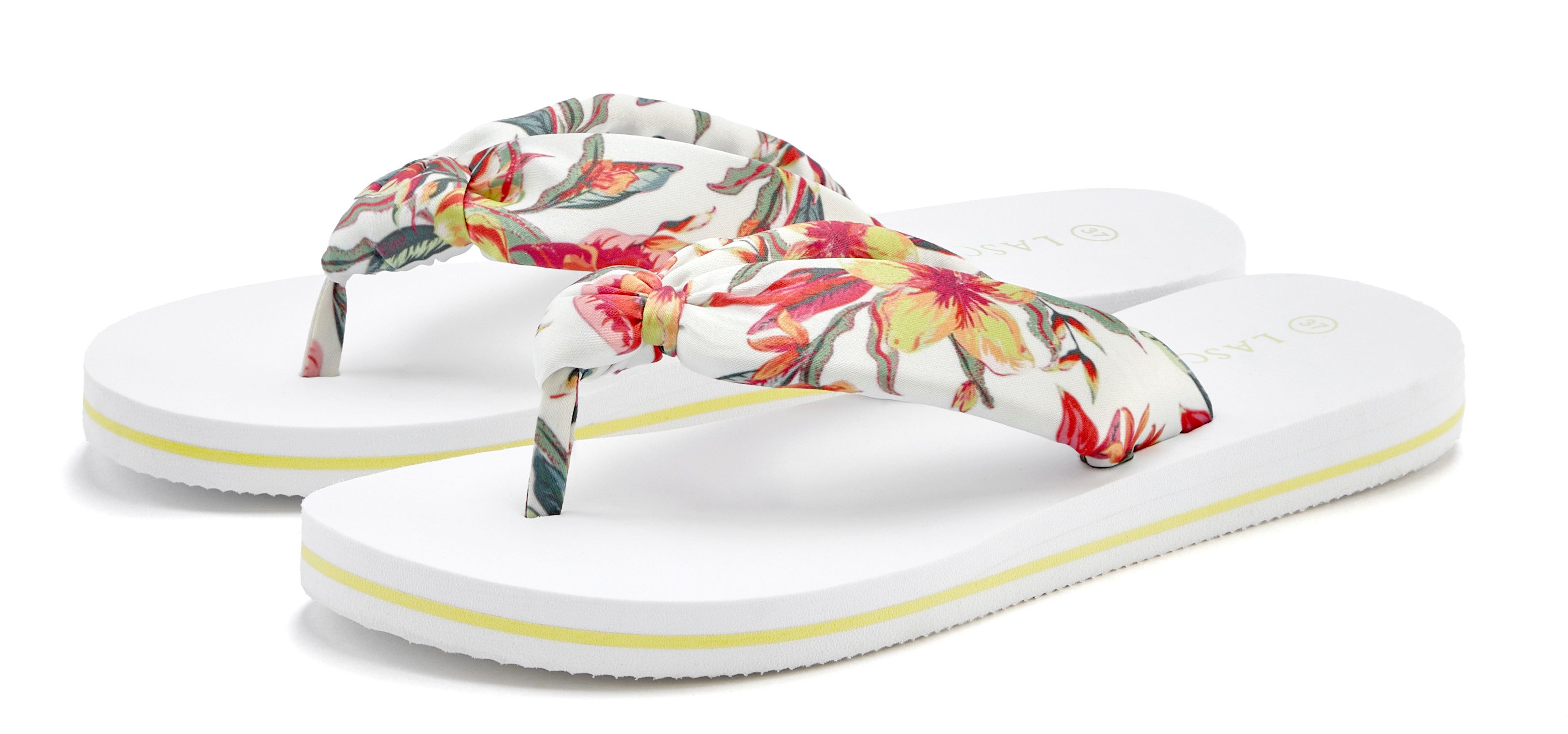 LASCANA Sandale, Pantolette, Badezehentrenner Zehentrenner, Badeschuh ultra günstig online kaufen