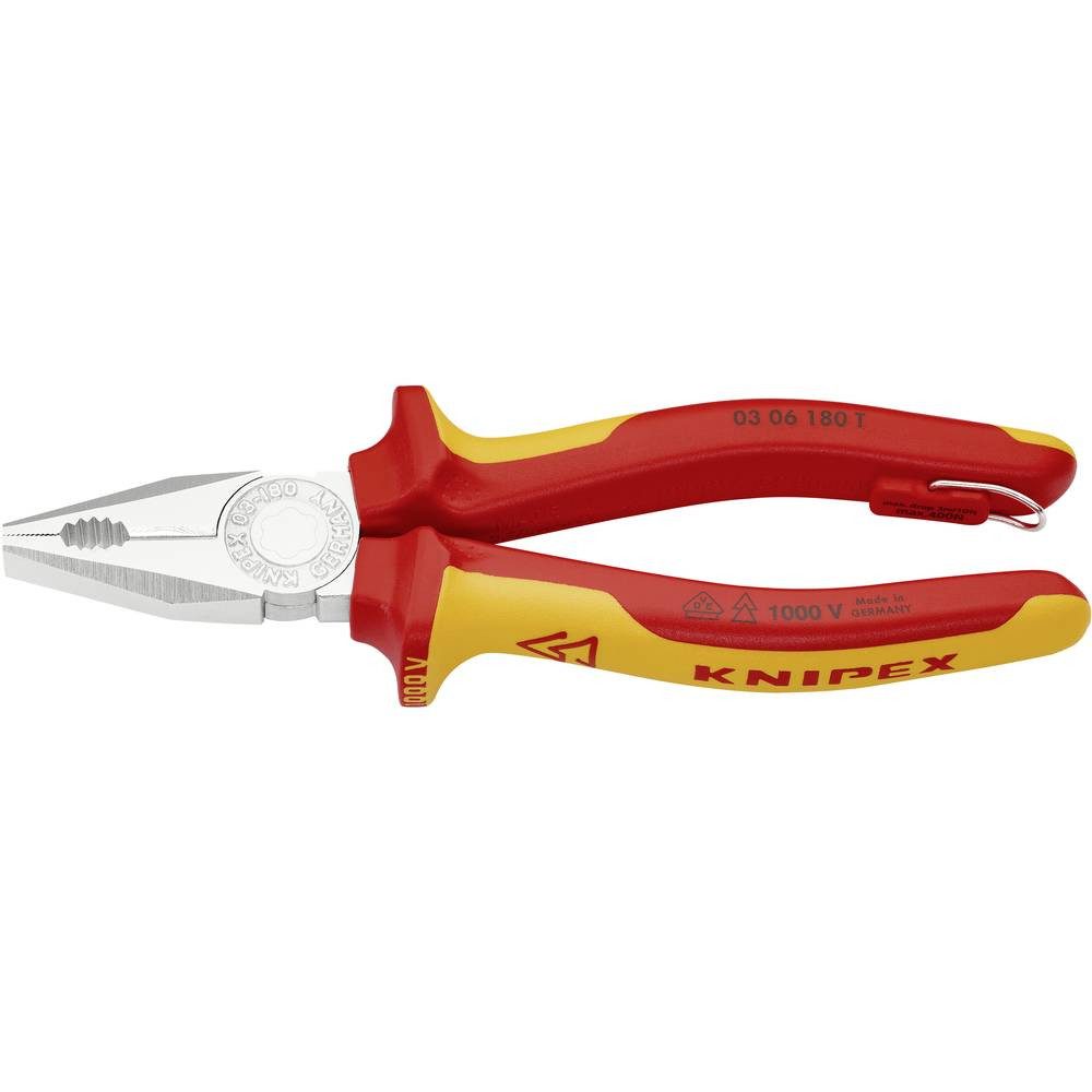 Knipex Kombizange Kombizange 180 mm mit Öse 03 06 180 T