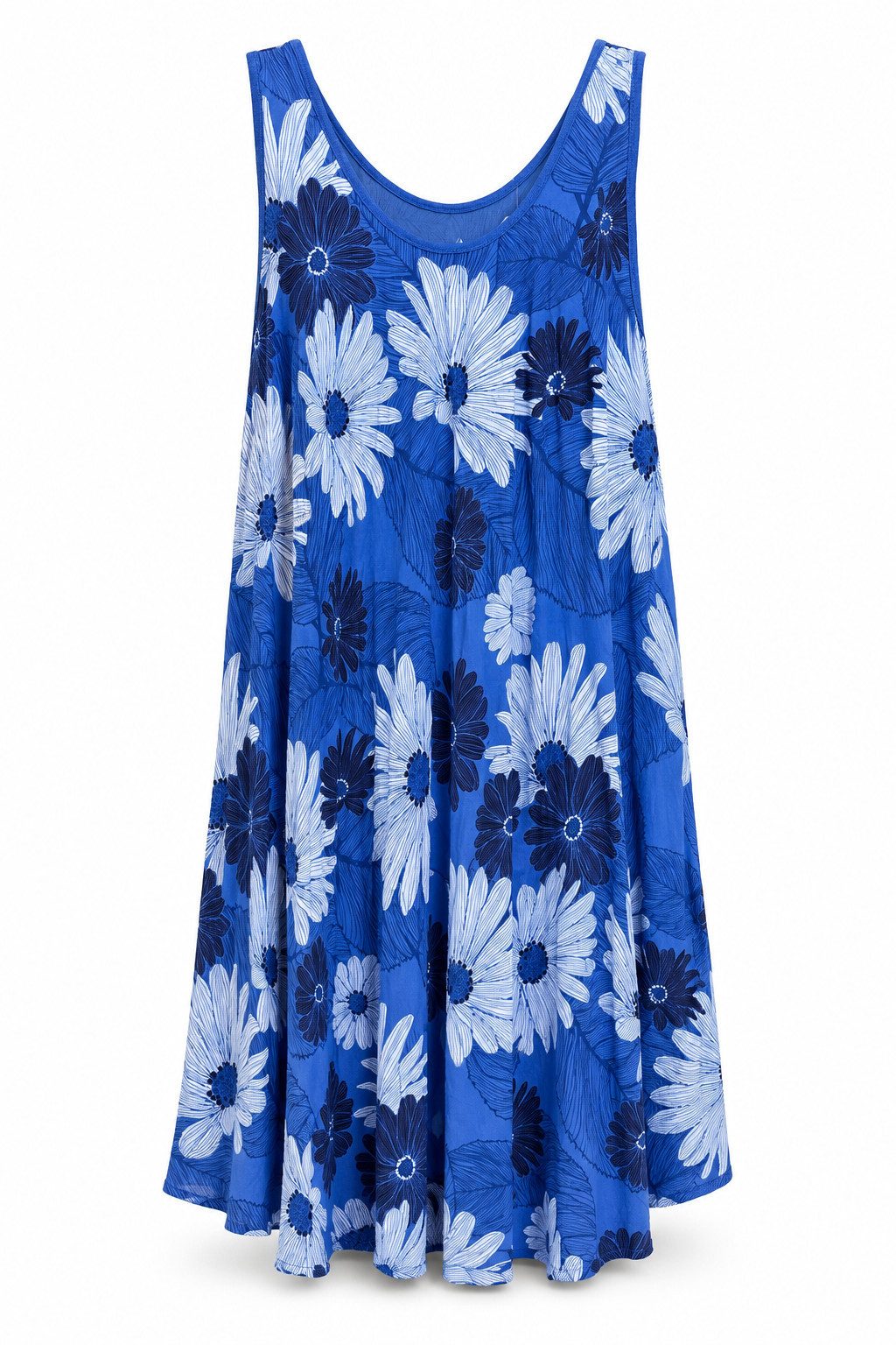 ITALY VIBES Sommerkleid - geblümtes Kleid weich fallend - Damenkleid mit Blumenprint ONE SIZE - passend für Größen M bis XL