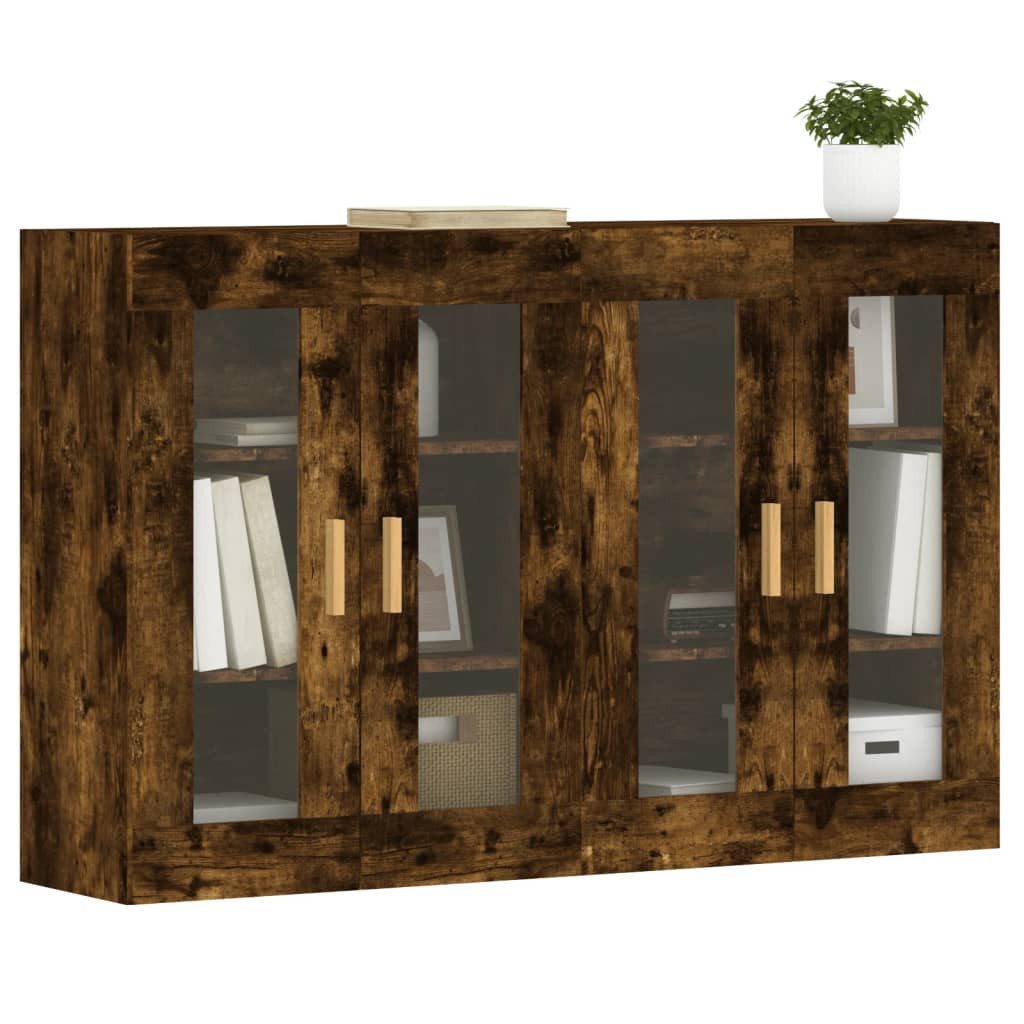 vidaXL Sideboard Wandschränke 2 Stk. Räuchereiche günstig online kaufen