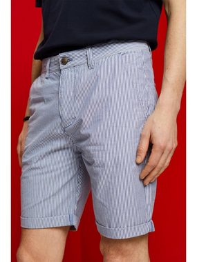 Esprit Shorts Gestreifte Chino-Shorts, 100 % Baumwolle (1-tlg)