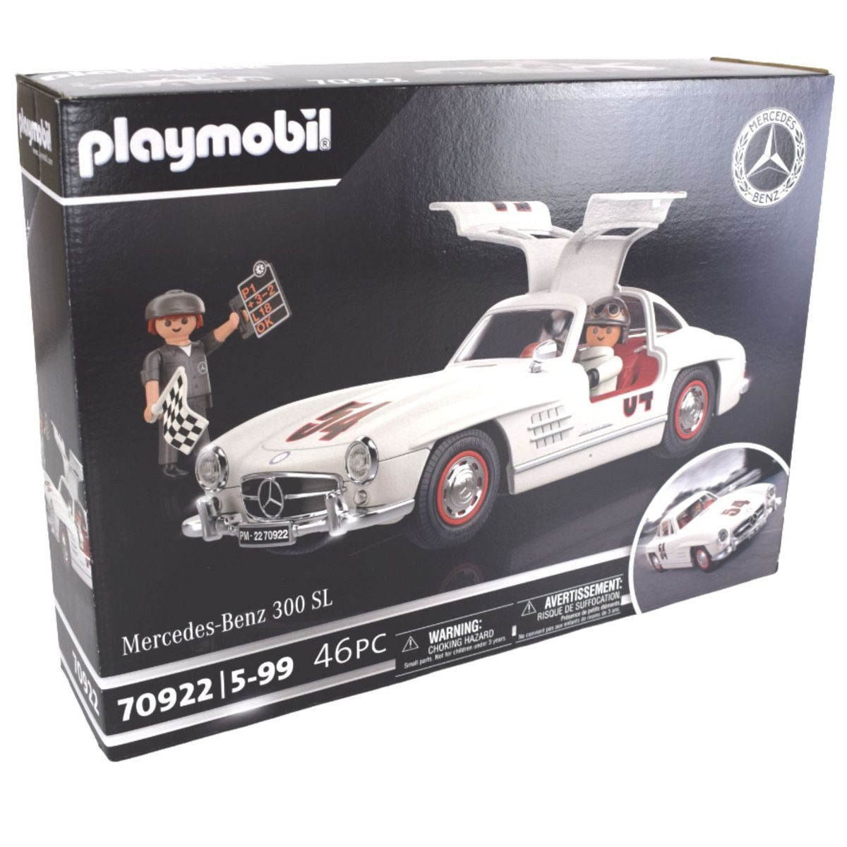 Playmobil® 70922 Mercedes Benz 300 SL (46tlg) Rennauto mit Fahrer & Mechaniker Spielbausteine, (46 St., 70922)