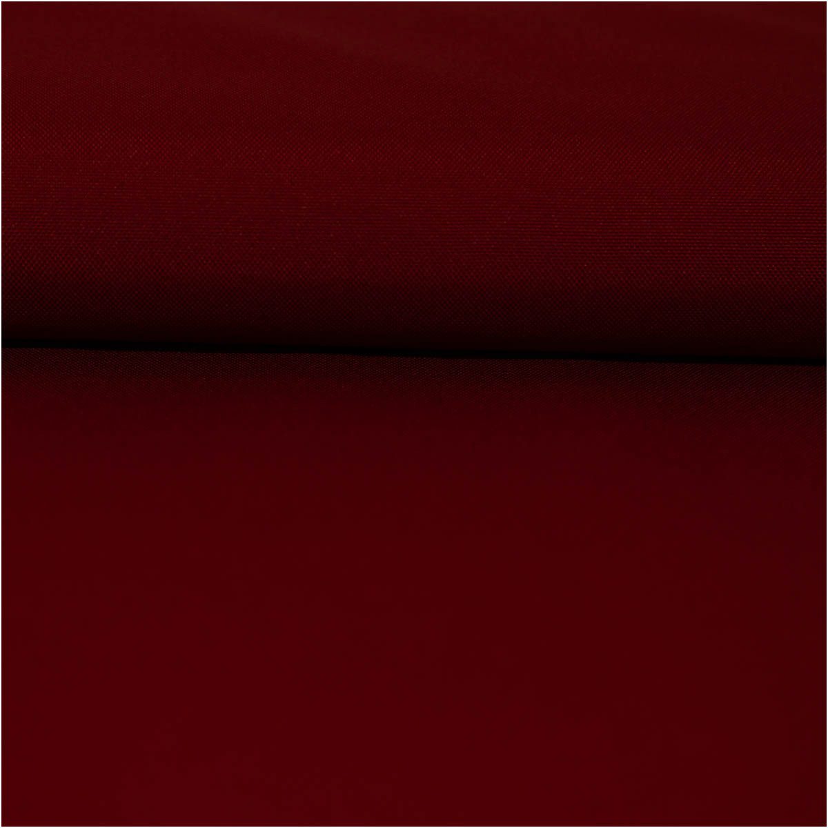 SCHÖNER LEBEN. Stoff Outdoor Meterware Waterproof wasserdicht Polyester uni dunkelrot 145cm, Outdoor,beschichtet,wasserabweisend,abwaschbar