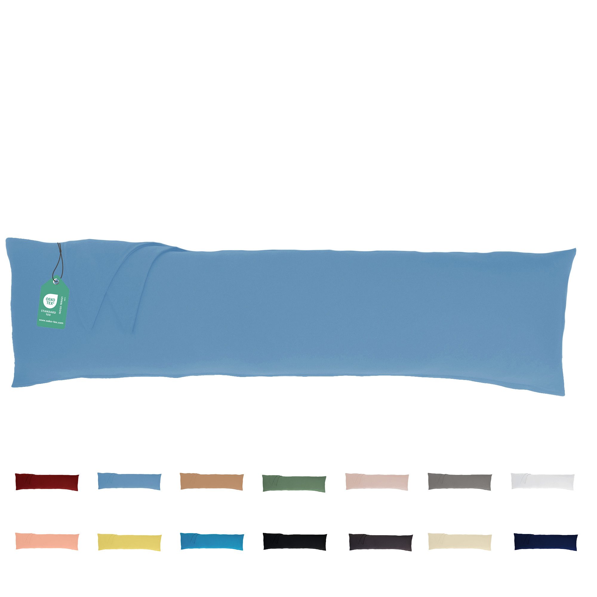 livessa Seitenschläferkissen mit bezug 40x145 cm - Schwangersschaftskissen - Schlafkissen, Kissen mit Bezug, Seitenschläferkissen : 100% Mikrofaser, Kissenbezug: 100% Baumwolle, Stillkissen mit Kissenbezug