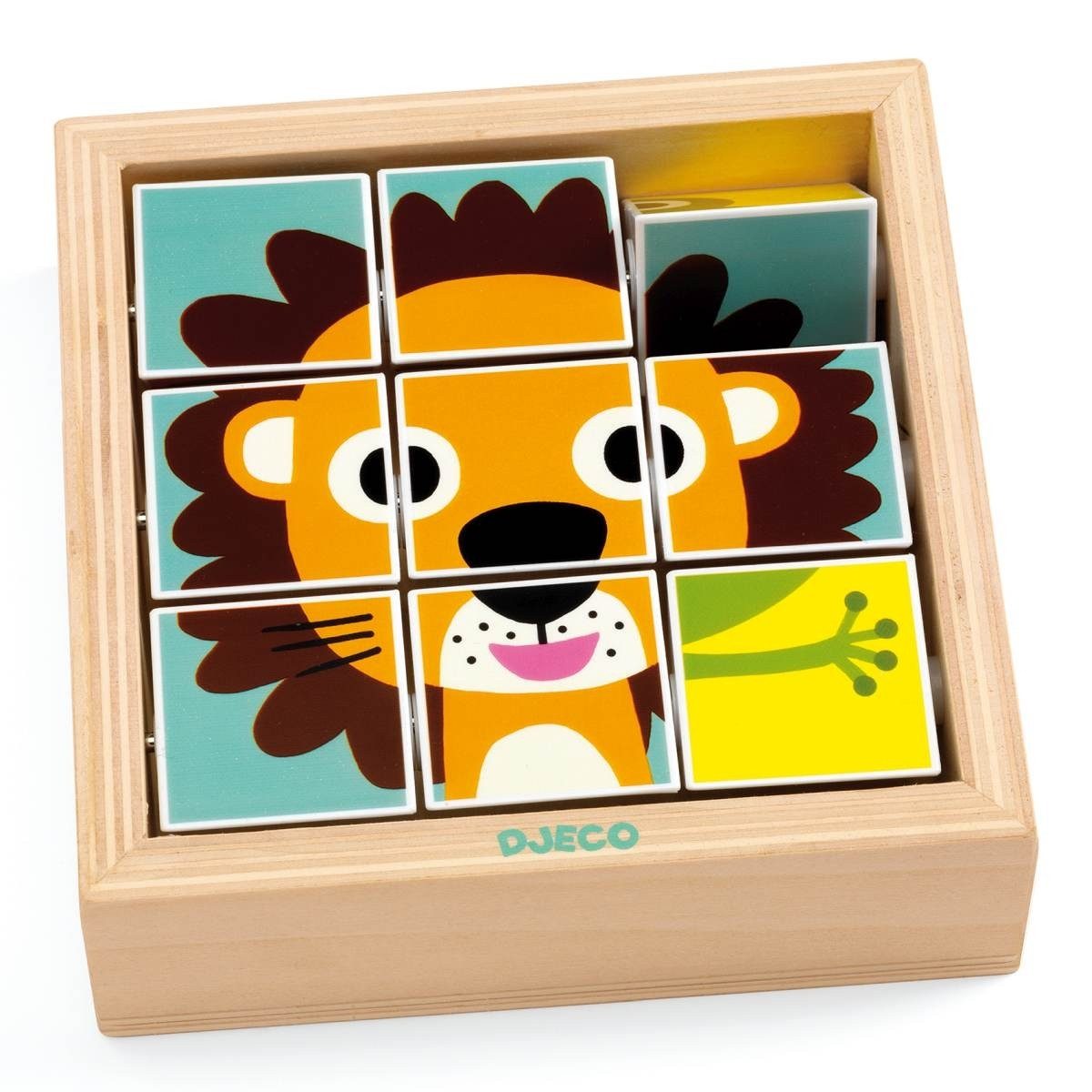 DJECO Puzzle Drehpuzzle Touranimo für Kinder, Puzzleteile, Kinderpuzzle