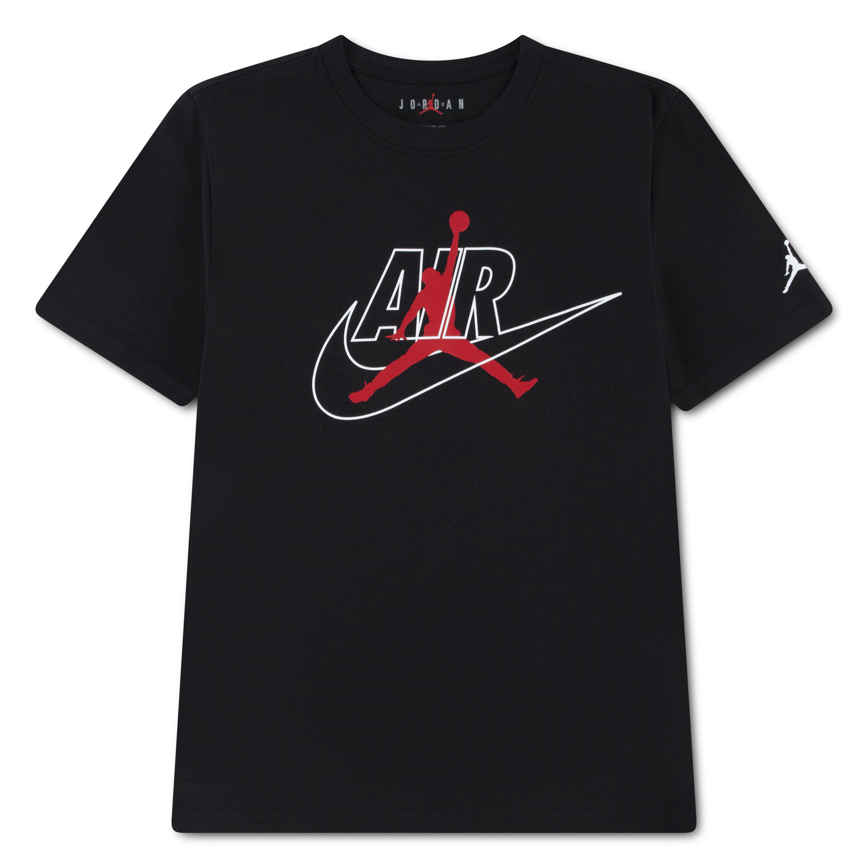 Jordan T-Shirt AIR SWOOSH JM SS TEE mit markantem Jumpman-über-Swoosh-Motiv, Kurzarmdesign