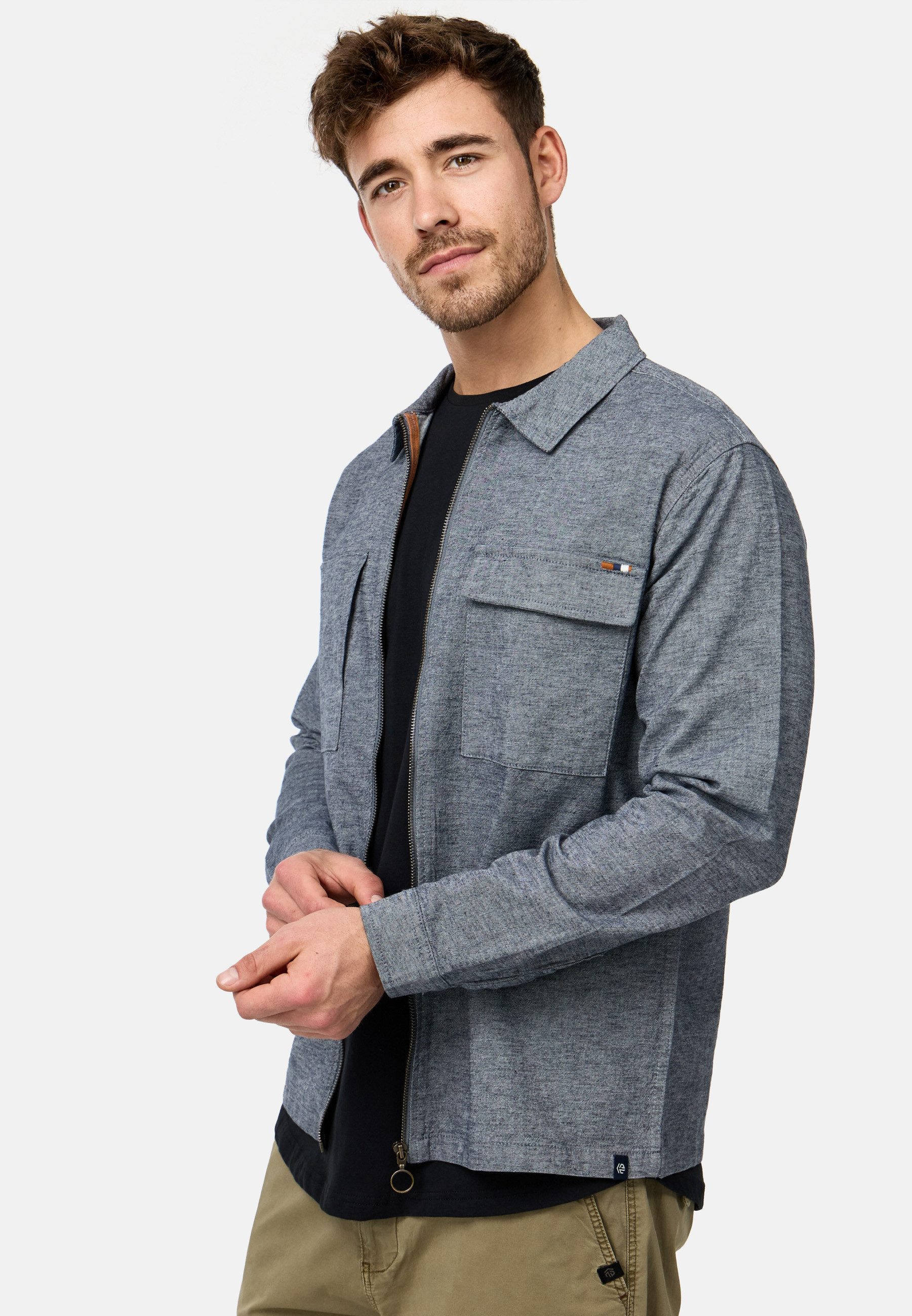 INDICODE Langarmhemd Herren INEuron Herrenhemd Langarm von INDICODE