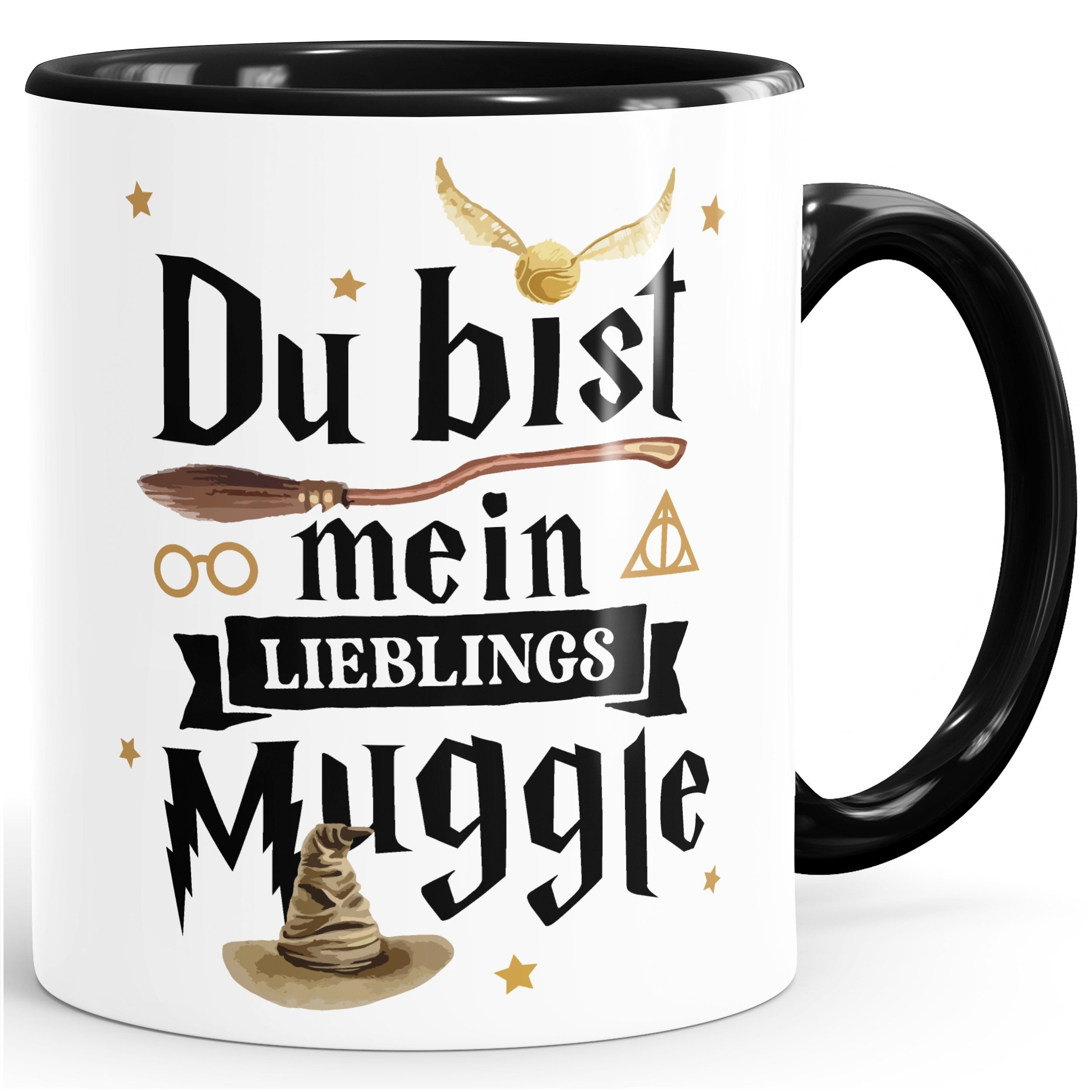 MoonWorks Tasse Kaffee-Tasse Du bist mein Lieblingsmuggle Lieblingsmensch Geschenk, Keramik