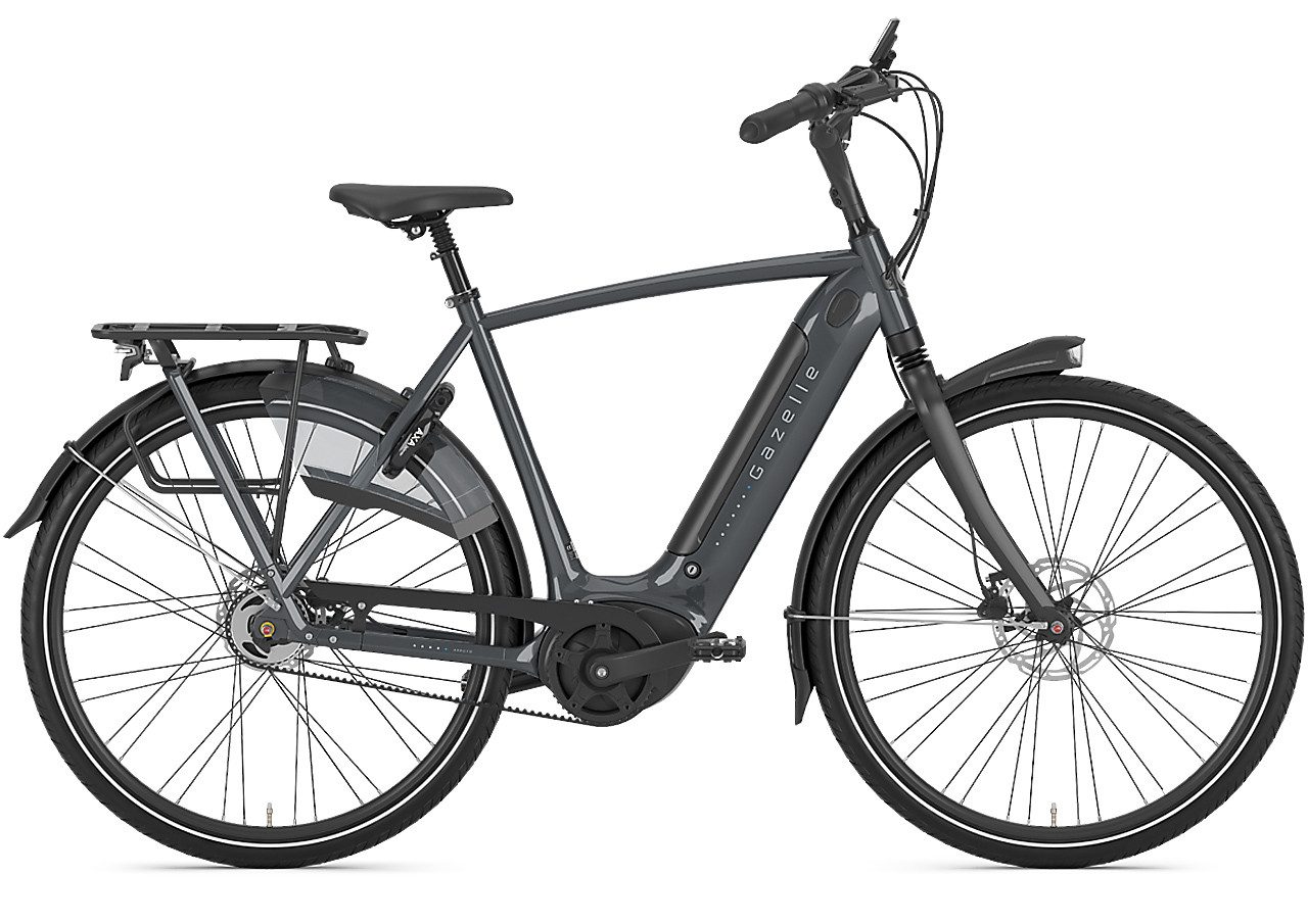 Gazelle E-Bike Gazelle Arroyo C5 HMB Elite 500 Wh Herren grau 2025, 5 Gang Shimano Nexus 5, Nabenschaltung, Bosch Performance Line smart System, 500 Wh