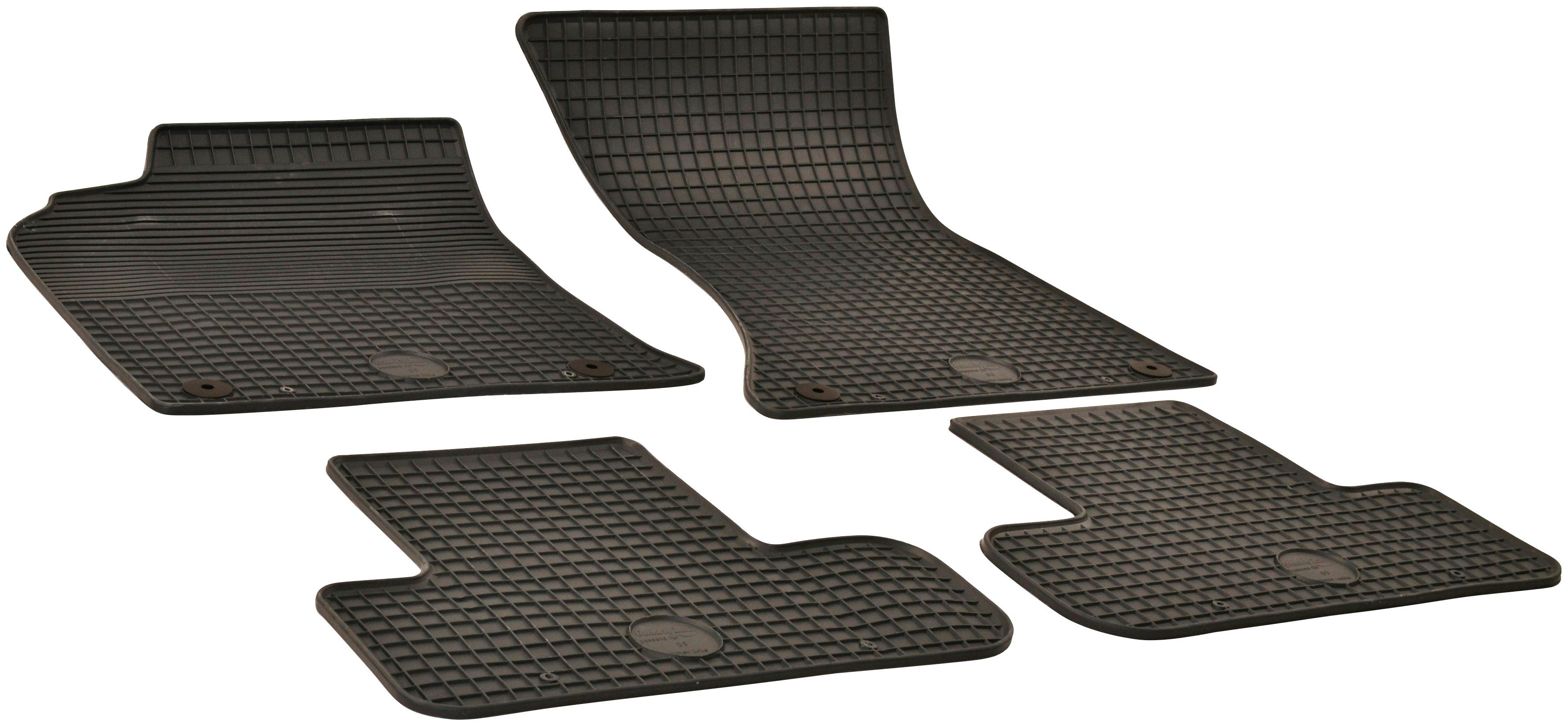 WALSER Passform-Fußmatten (4 St), für Audi Q5 Geländewagen, für Audi Q5 (8RB) 11/2008-12/2017