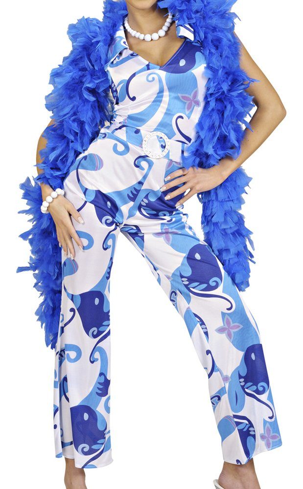 Das Kostümland Kostüm 70er Jahre Anzug Dancing Queen für Damen - Blau