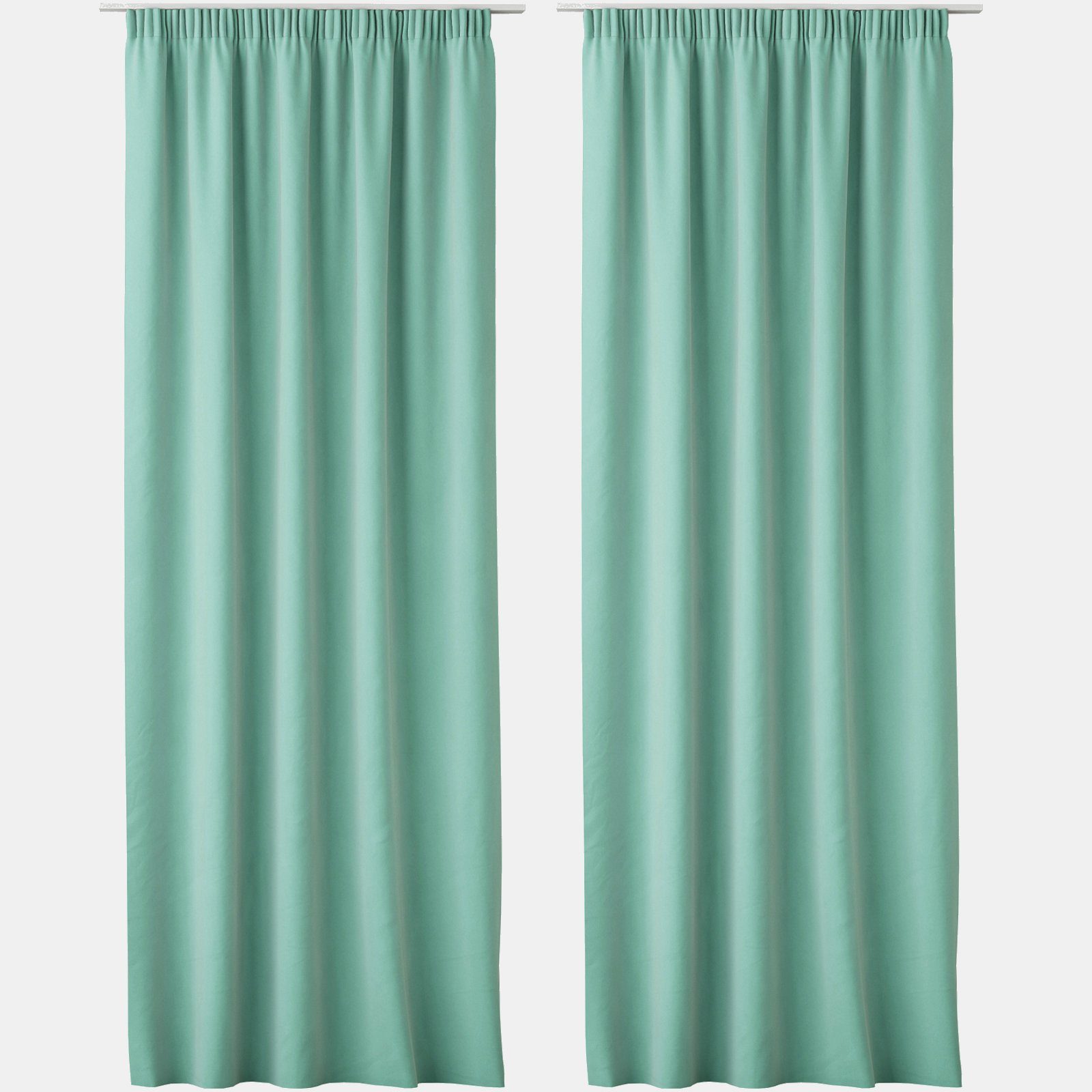JEMIDI Gardine 2x Blickdichte Vorhänge 140x250cm, günstig online kaufen