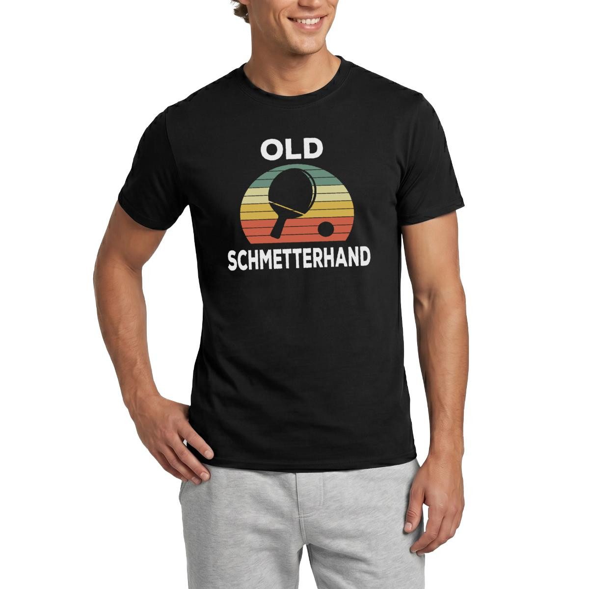 Spreadshirt T-Shirt Old Schmetterhand Tischtennis Geschenk Männer T-Shirt (1-tlg)