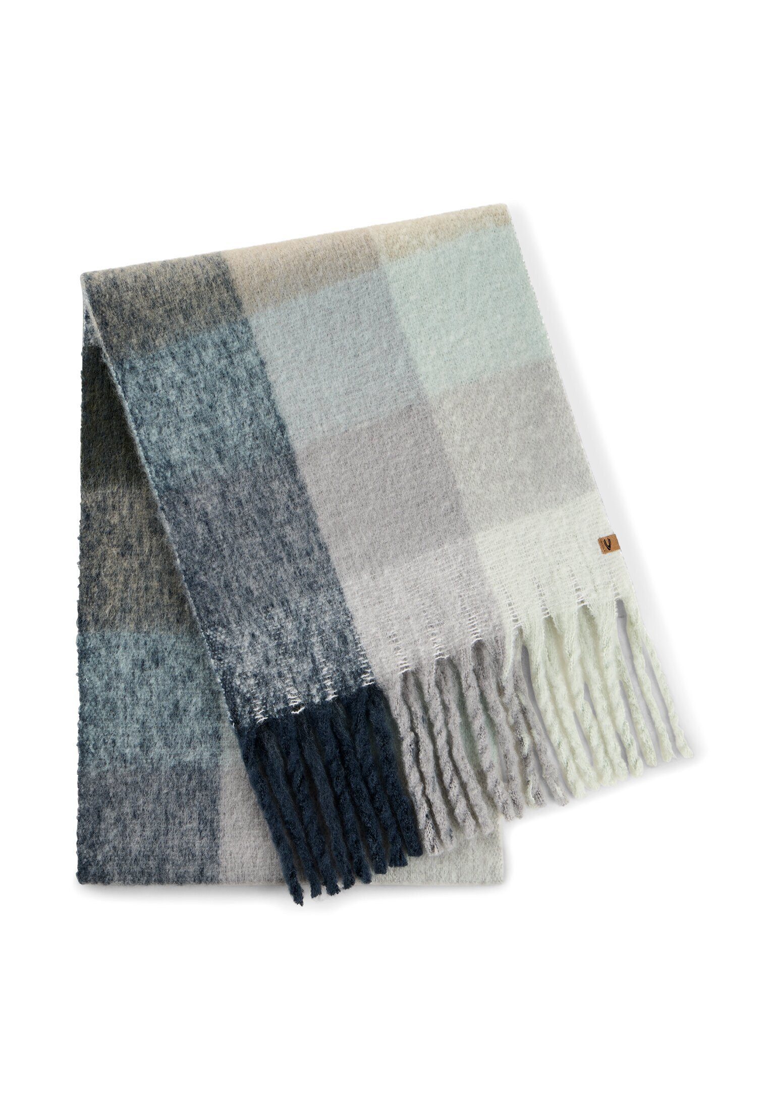 camel active Strickschal mit Karomuster