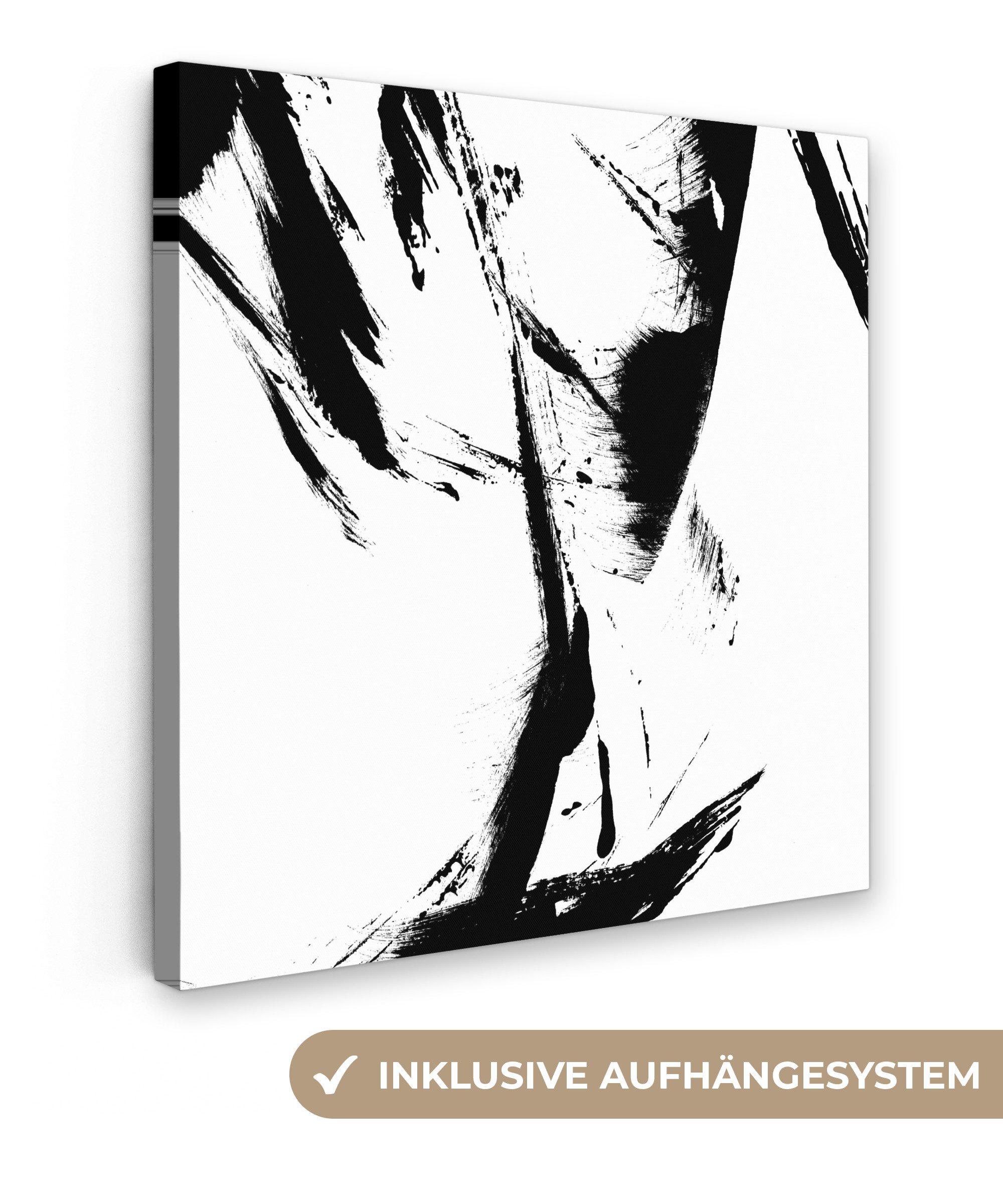 OneMillionCanvasses® Leinwandbild Farbe - Schwarz - günstig online kaufen