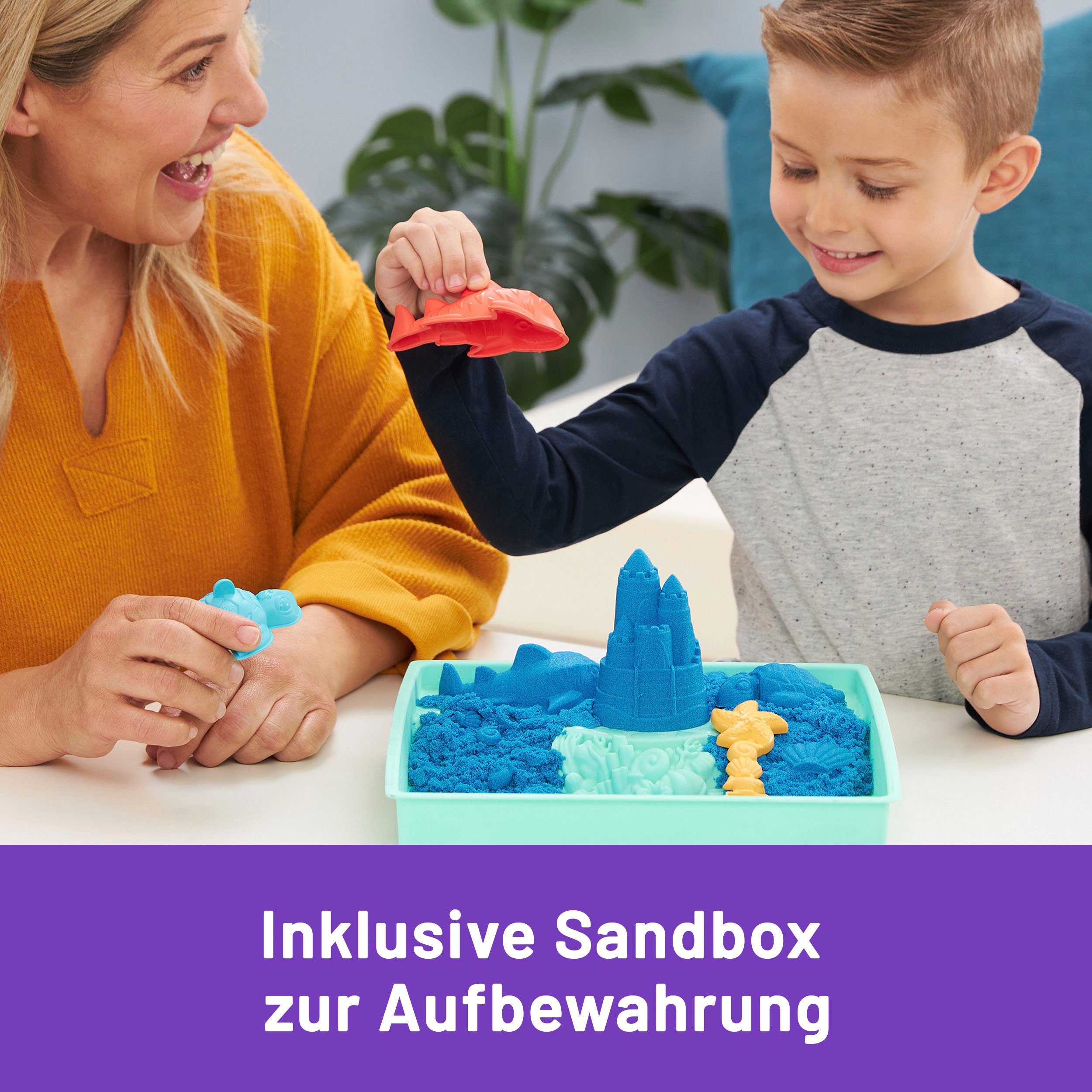 Spin Master Kreativset Kinetic Sand - Box 454 g - Blau – Bild 4 von 5