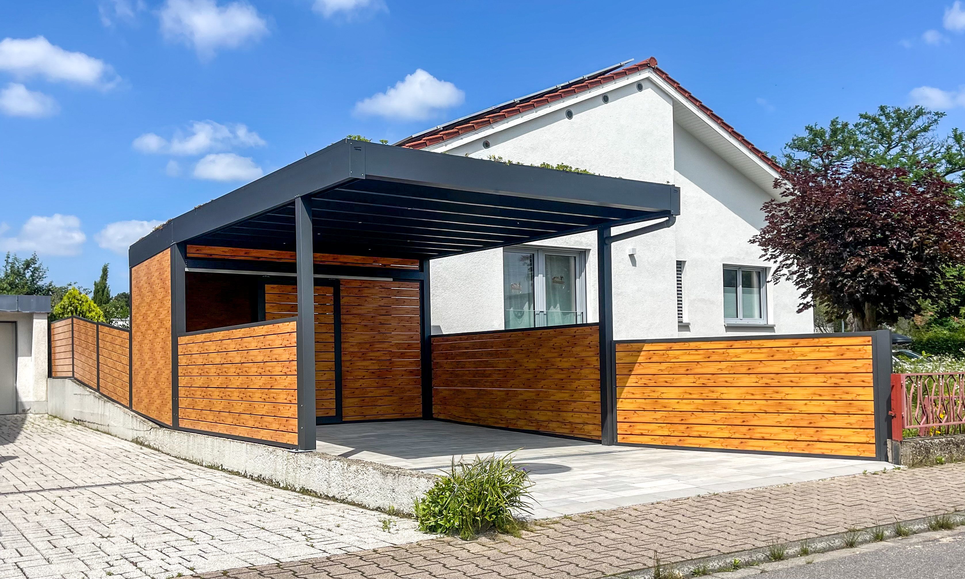 Schweng Doppelcarport Flachdachcarport C600+, BxT: 600x600 günstig online kaufen