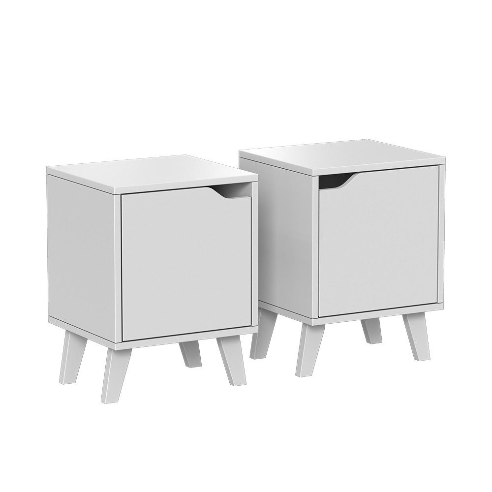 Vicco Nachtschrank Malu, Weiß, 2er Set günstig online kaufen