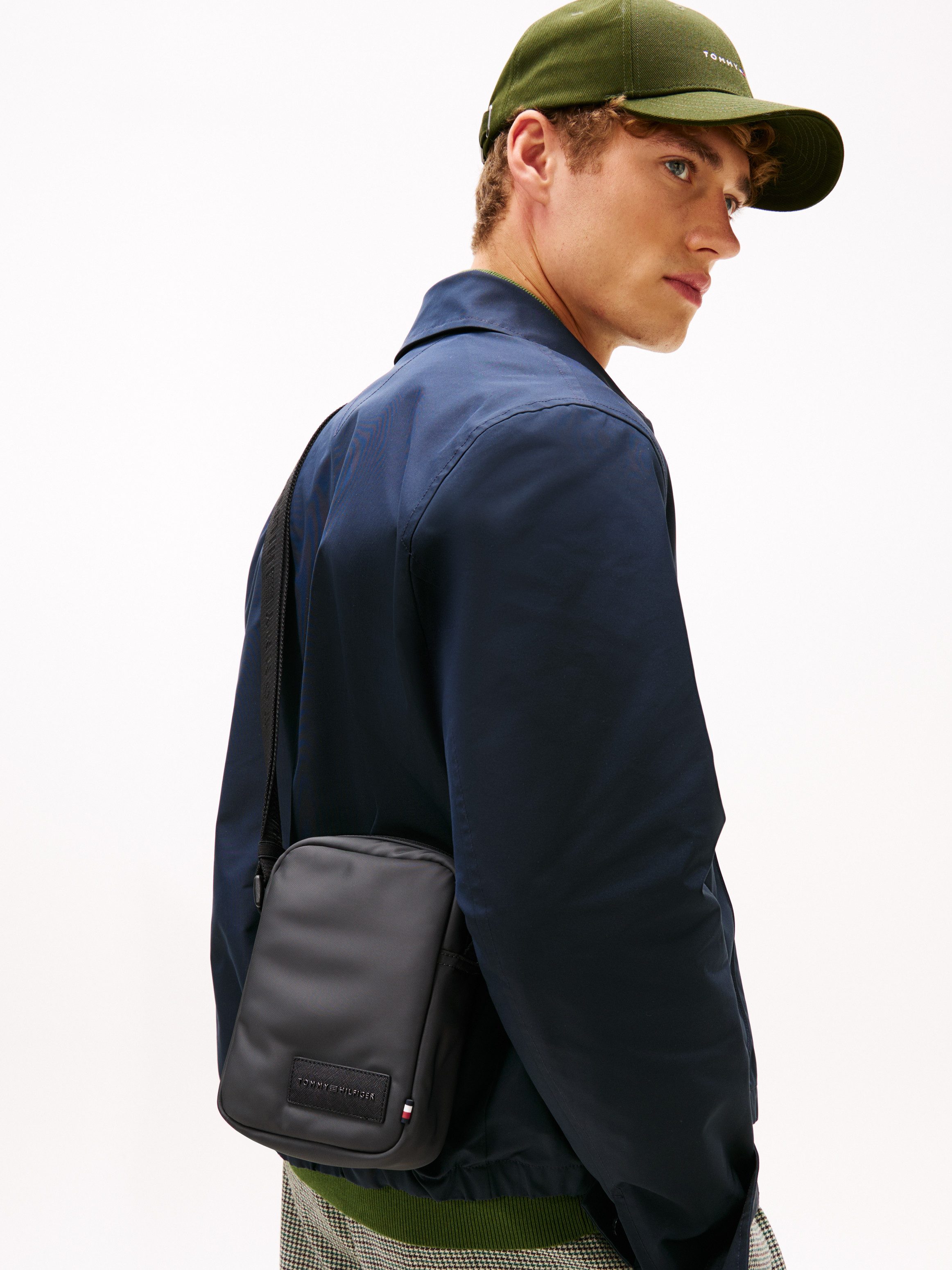 Tommy Hilfiger Umhängetasche TH REPREVE MINI REPORTER, Men Schultertasche, Crossbodybag mit Logo-Aufnäher