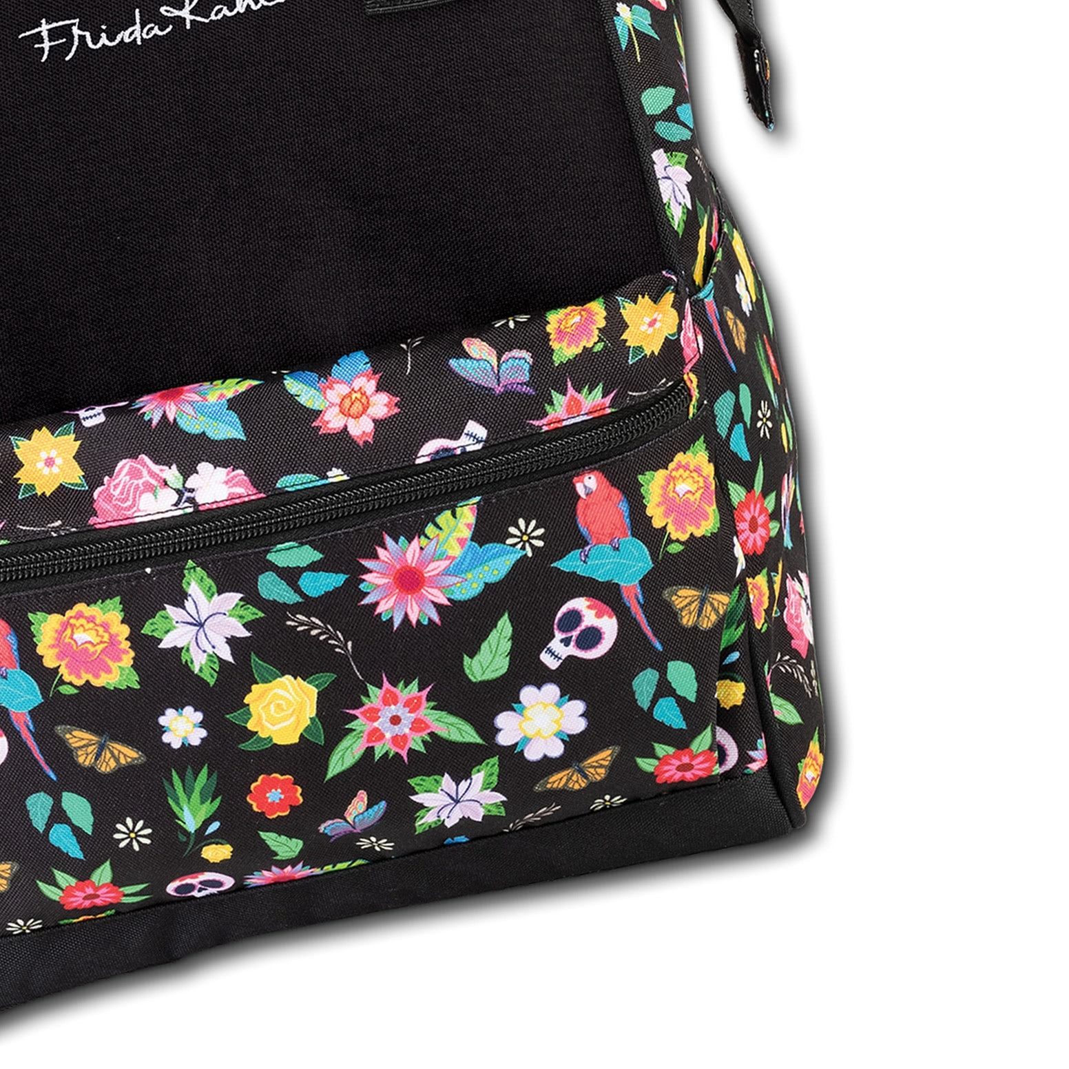 Frida Kahlo Rucksack Frida Kahlo Rucksack schwarz Polyester, Damen Cityrucksack Polyester, schwarz ca. 37cm hoch