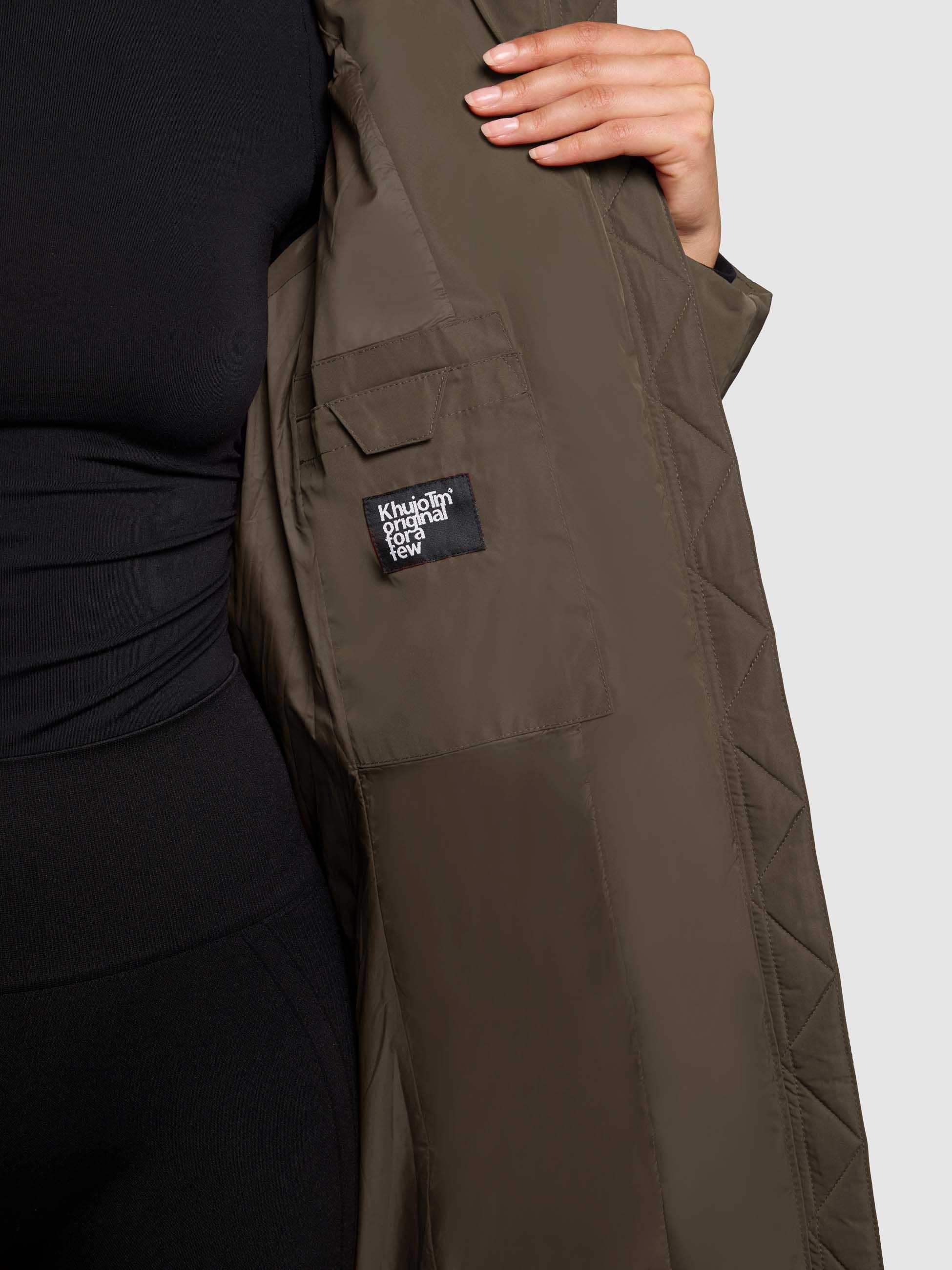 khujo Winterjacke MIKIA2 Steppmantel, große Kapuze, Fleecefutter günstig online kaufen