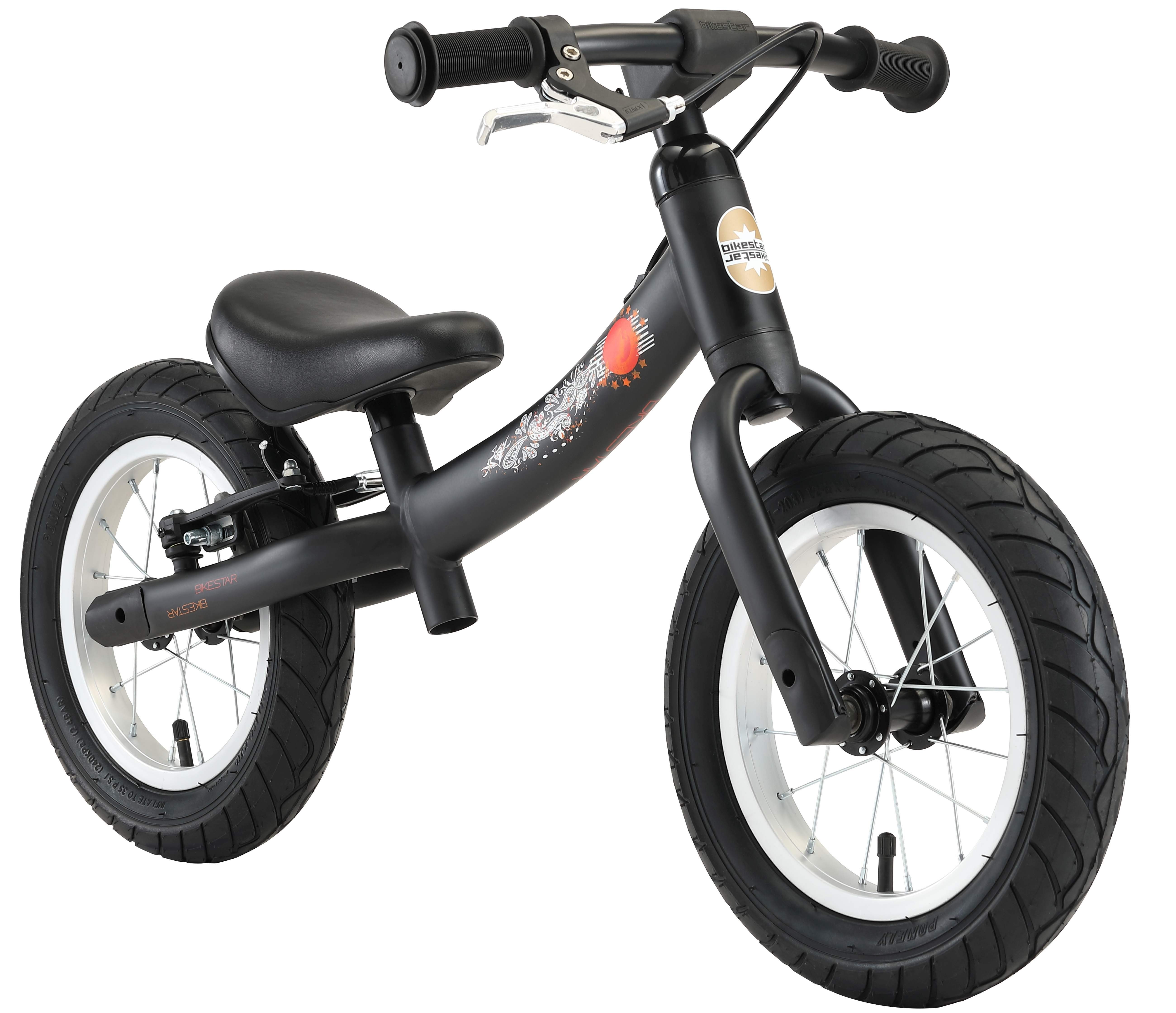 Bikestar Laufrad für Kinder von 3 - 6 Jahre, ab 87.5 cm, Jungen, Mädchen, Höhenverstellbar, mit Bremse, Luftreifen