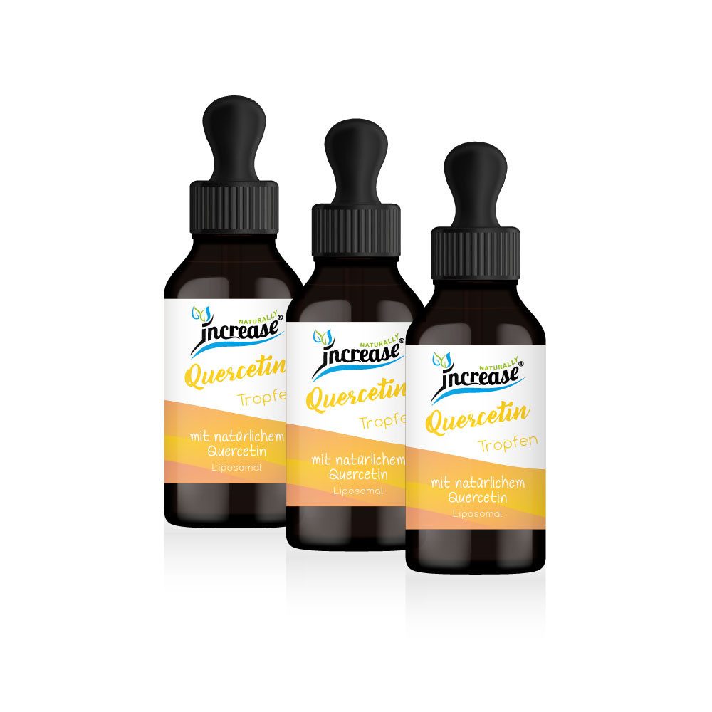 increase NATURALLY Nimm 3, zahl 2 Liposomales Quercetin 2000mg pro Tag Tropfen, 180 ml