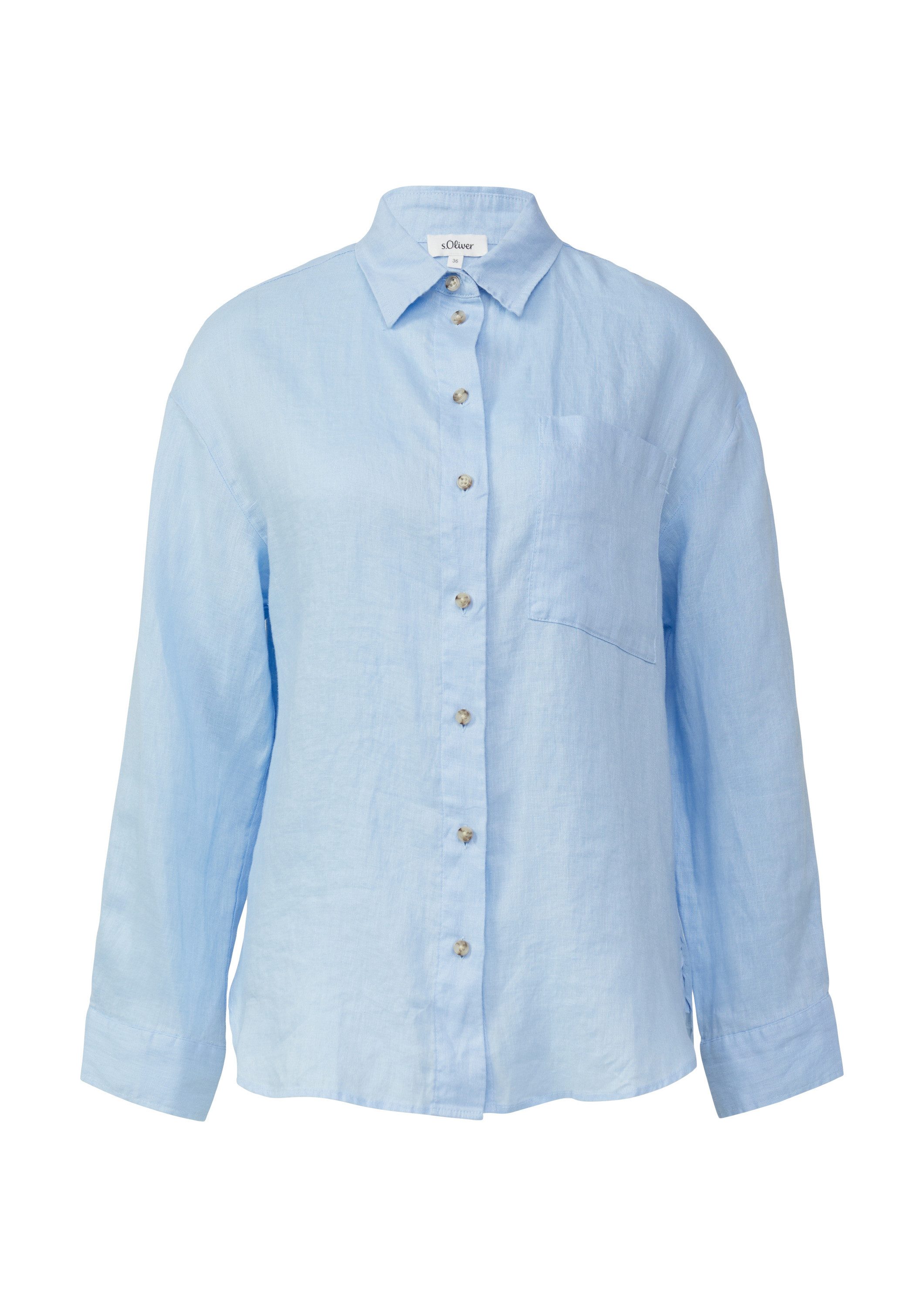 s.Oliver Langarmbluse Bluse Oversize Bluse aus günstig online kaufen