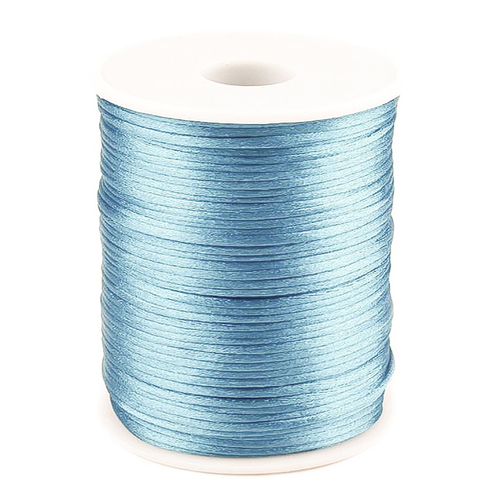 maDDma 90m Satinschnur 2mm Seil, babyblau günstig online kaufen