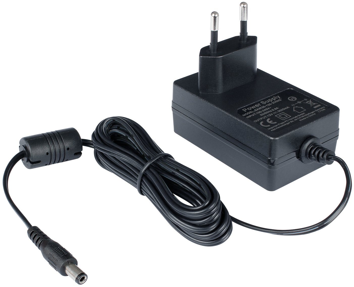 Universal AC DC Netzteil Steckernetzteil 12V 2A (2000mA, 5,5/2,5mm) Universal-Netzteil
