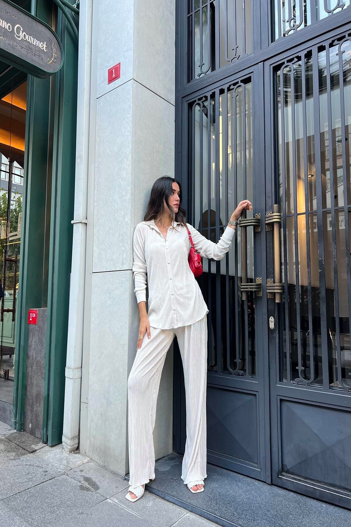 For You Moda Hosenanzug 2-teiliges Set mit Steinverzierung günstig online kaufen