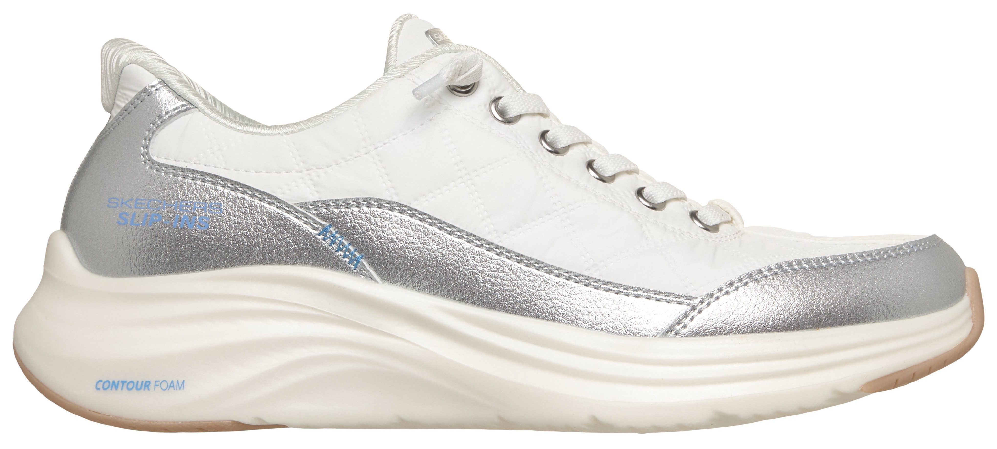 Skechers Contour Foam - Metallic Dream Slip-On Sneaker Schlupfschuh, Halbschuh, Freizeitsneaker mit Metallic-Besatz – Bild 4 von 5
