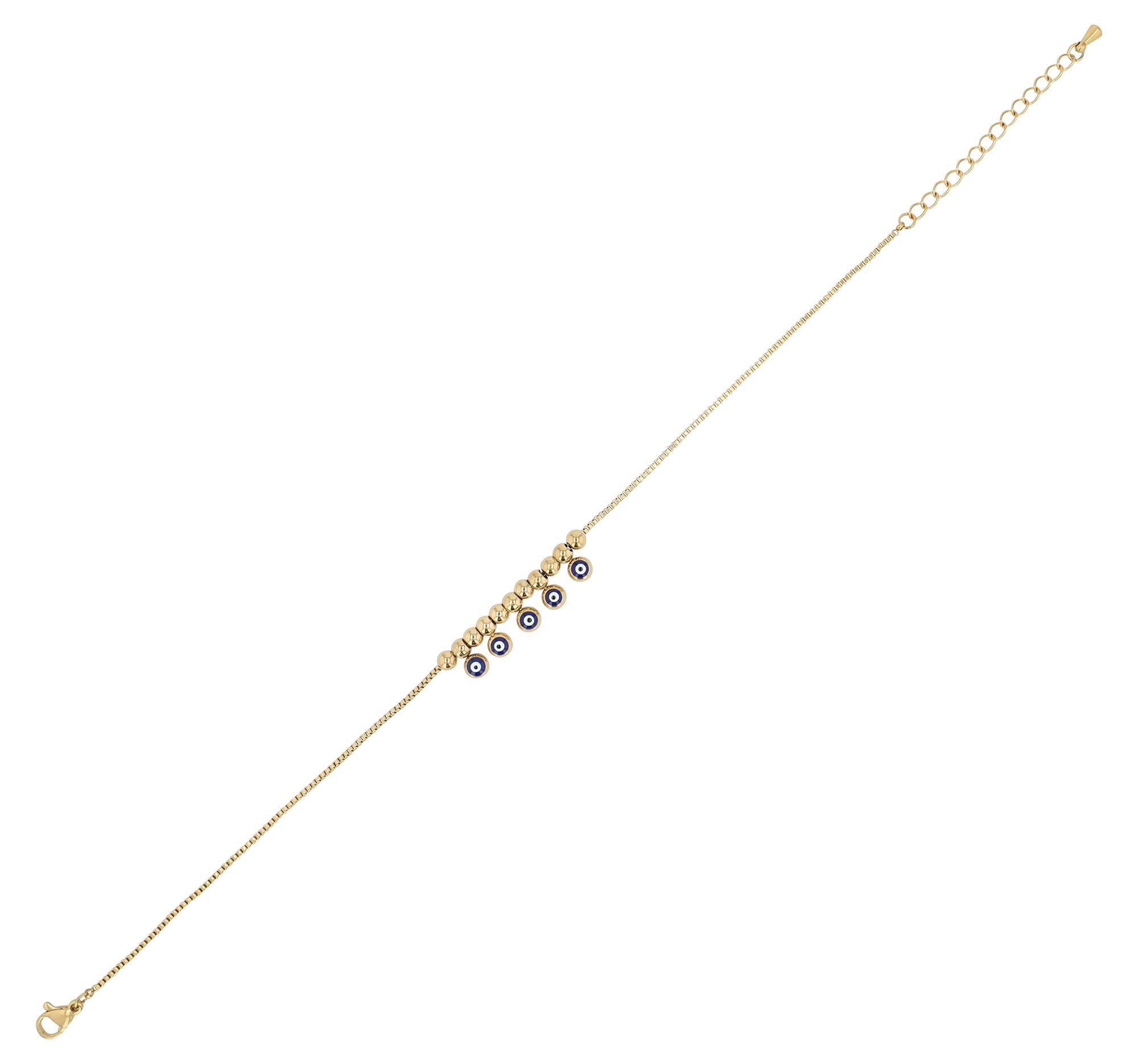 Fußkette Edelstahl Fußkettchen 21,5 cm
