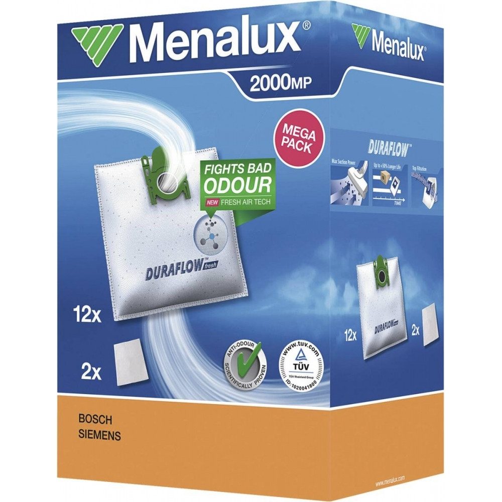 Staubsaugerbeutel Menalux 2000MP Staubsaugerbeutel Set für Staubsauger.