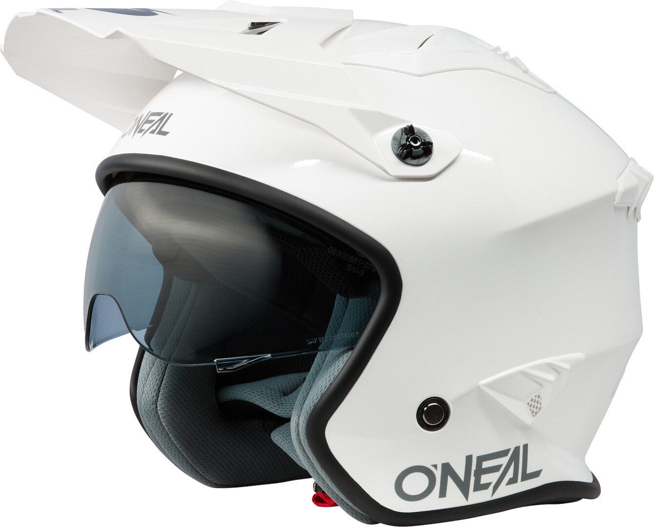 O’NEAL Motorradhelm Volt Solid Trial Helm, integriertes Sonnenvisier