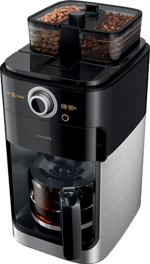 Philips Kaffeemaschine mit Mahlwerk HD7766/00 Grind & Brew, 1,2l