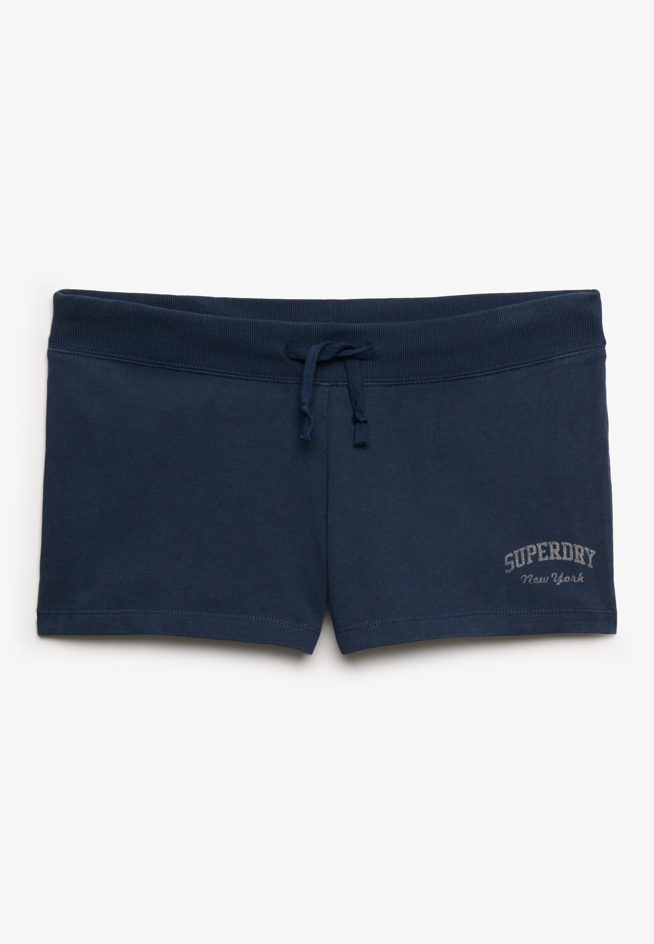 Superdry Shorts ATH ESS JERSEY SCRIPT SHORT mit Baumwolle und Jersey, Slim Fit, melierte Optik