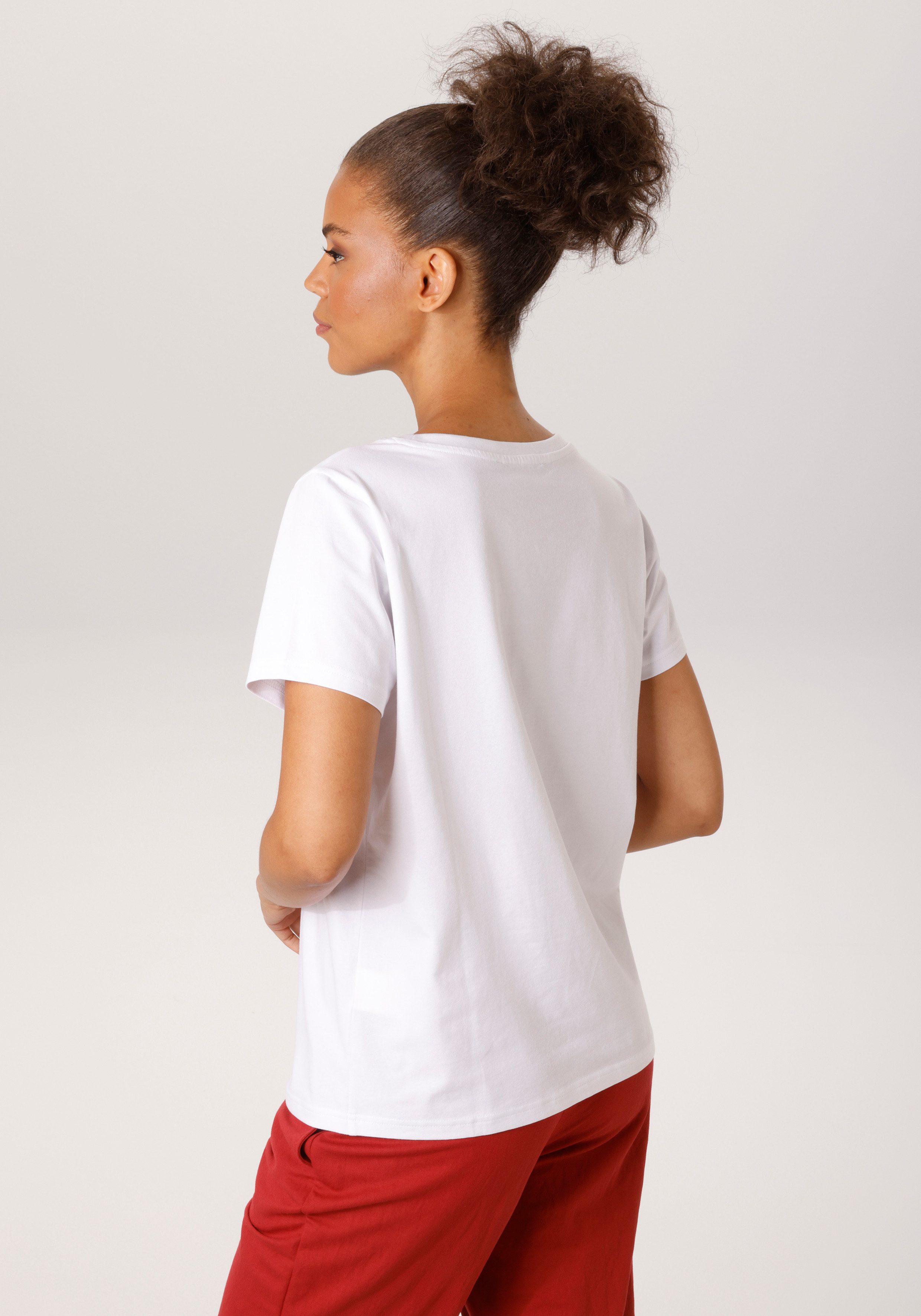 Aniston CASUAL T-Shirt mit Dackel oder Mops bedruckt - du hast die Wahl - N günstig online kaufen