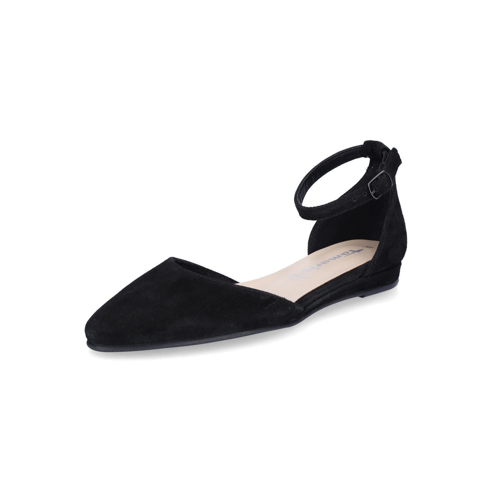 Tamaris Damen Ballerina schwarz Ballerina