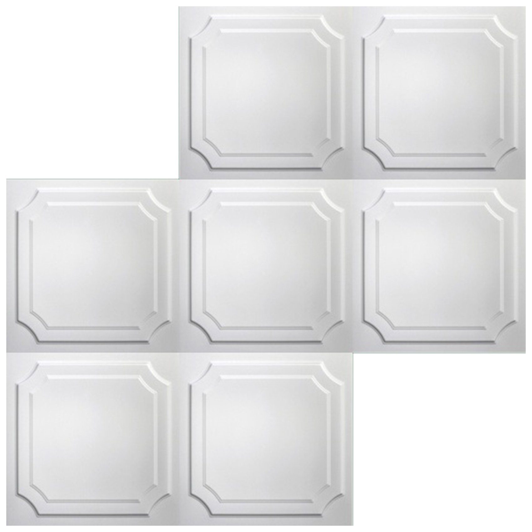 Hexim Wanddekoobjekt NR.03 (Deckenplatten 50x50cm Styroporplatten günstig online kaufen