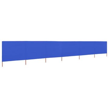 furnicato Sonnenschirm 6-teiliges Windschutzgewebe 800 x 160 cm Azurblau