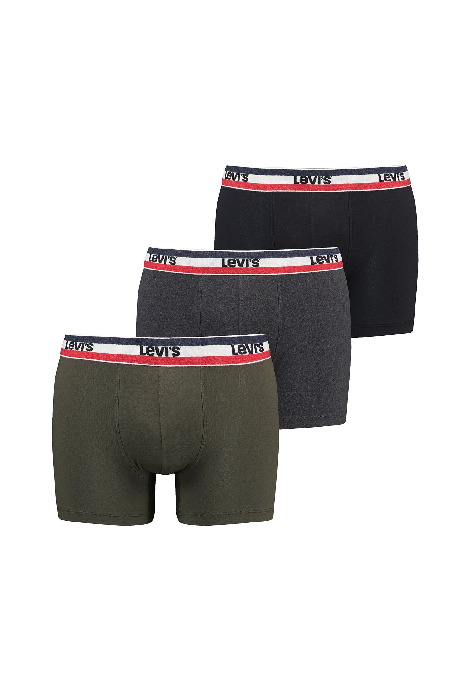 Levi's® Boxershorts Men Boxer 3P Logo (Set, Sprtswr LEVIS 3-St) Khaki