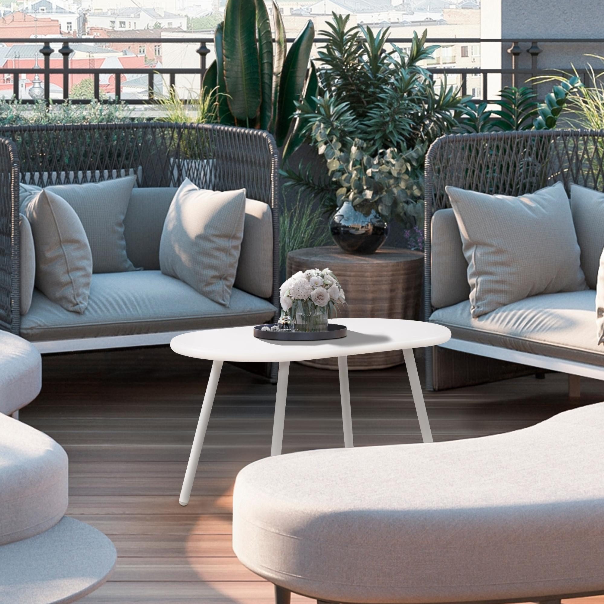 CLP Couchtisch Velva, Loungetisch wetterbeständig und UV-beständig