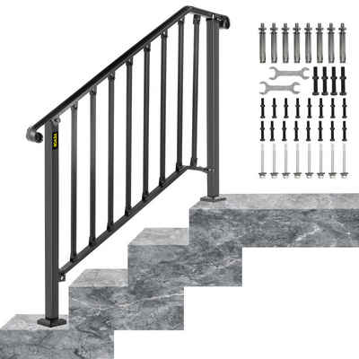 VEVOR Treppengeländer VEVOR Schmiedeeisen Eingangsgeländer​ geeignet für 3 bis 4 Stufen